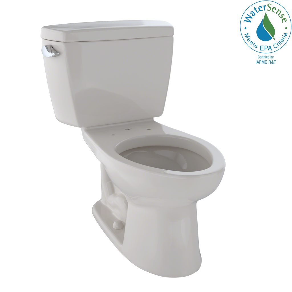 TOTO® Eco Drake® Two-Piece Elongated 1.28 GPF ADA Compliant Toilet, Sedona Beige - CST744EL#12