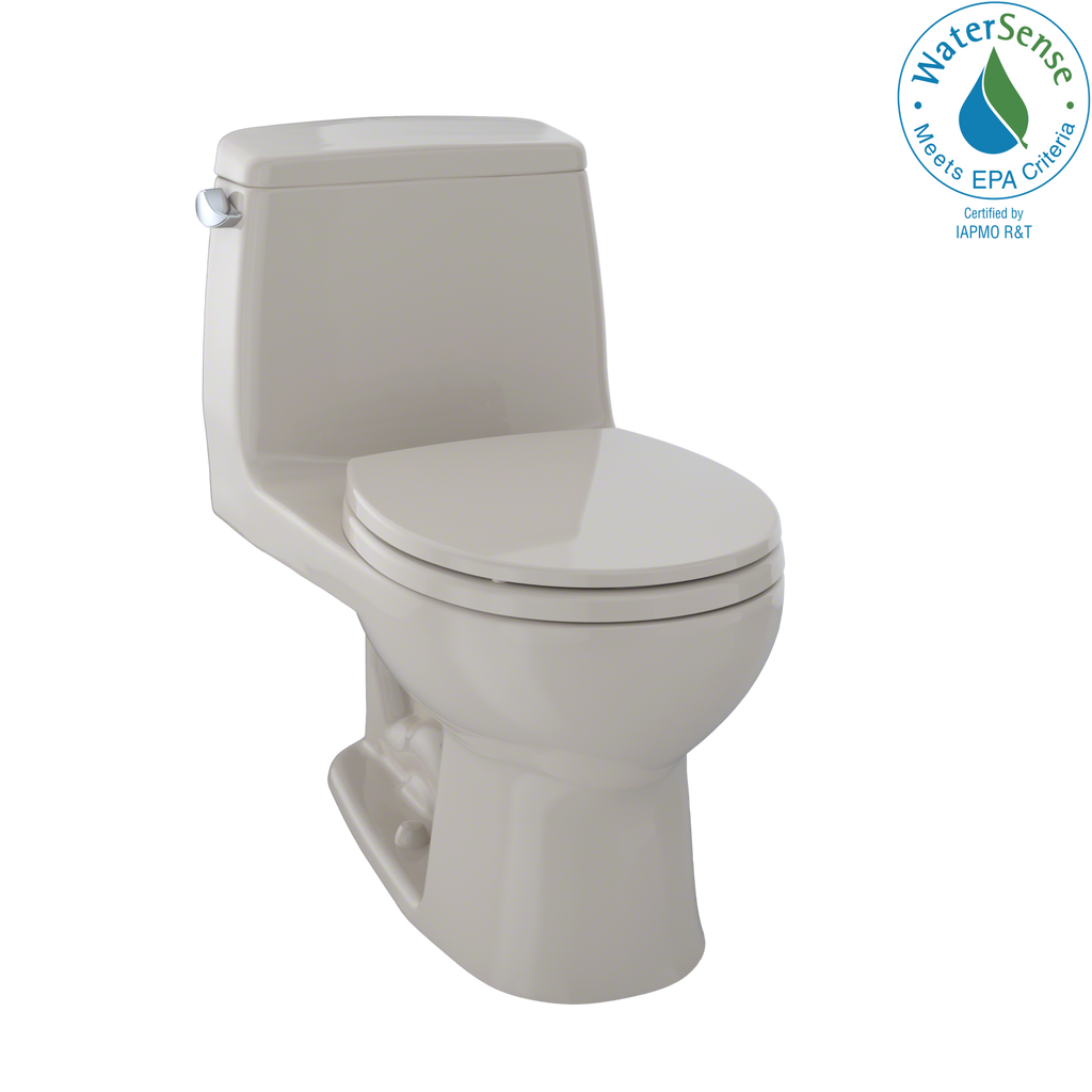 TOTO® Eco UltraMax® One-Piece Round Bowl 1.28 GPF Toilet, Bone - MS853113E#03