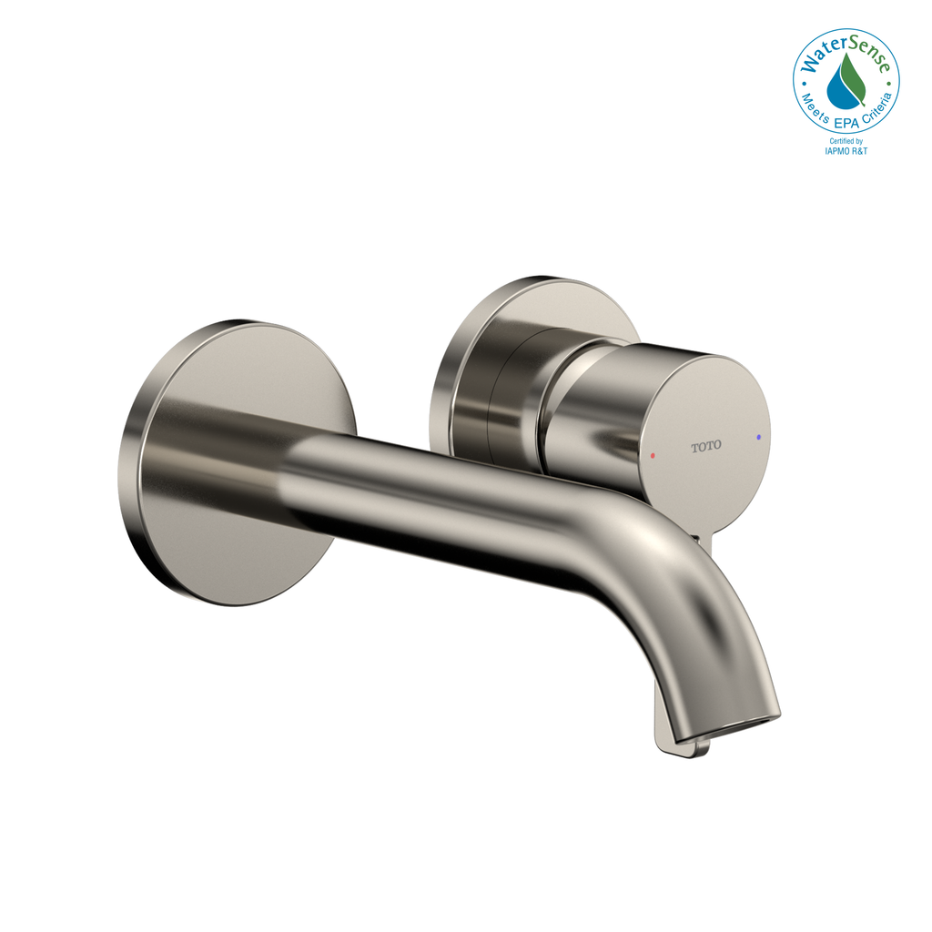 TOTO® GF 1.2 GPM Wall-Mount Single-Handle Bathroom Faucet with COMFORT GLIDE Technology, Polished Nickel - TLG11307#PN