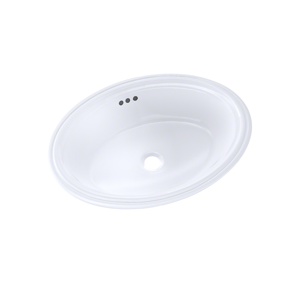 TOTO® Dartmouth® 17-1/4" x 12-7/8" Oval Undermount Bathroom Sink, Cotton White - LT643#01