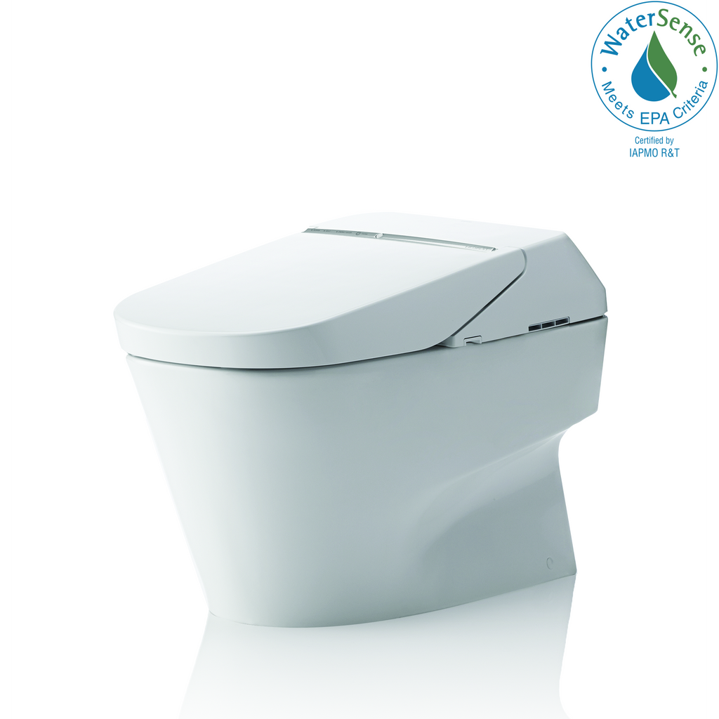 TOTO® Neorest® 700H Dual Flush 1.0 or 0.8 GPF ADA Height Toilet with Integrated Bidet Seat and ewater+®, Cotton White - MS992CUMFG#01