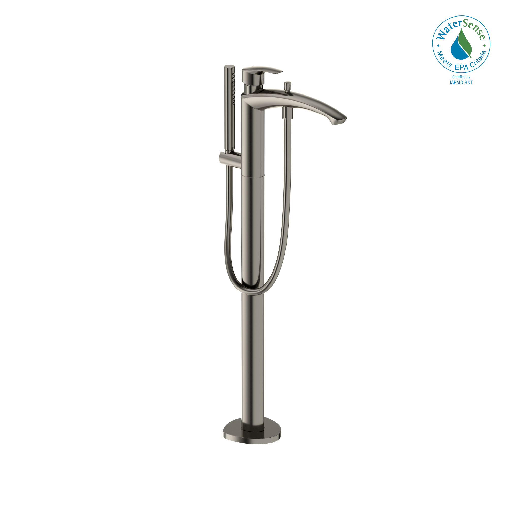 TOTO® GM Single-Handle Free Standing Tub Filler with Handshower, Polished Nickel - TBG09306U#PN