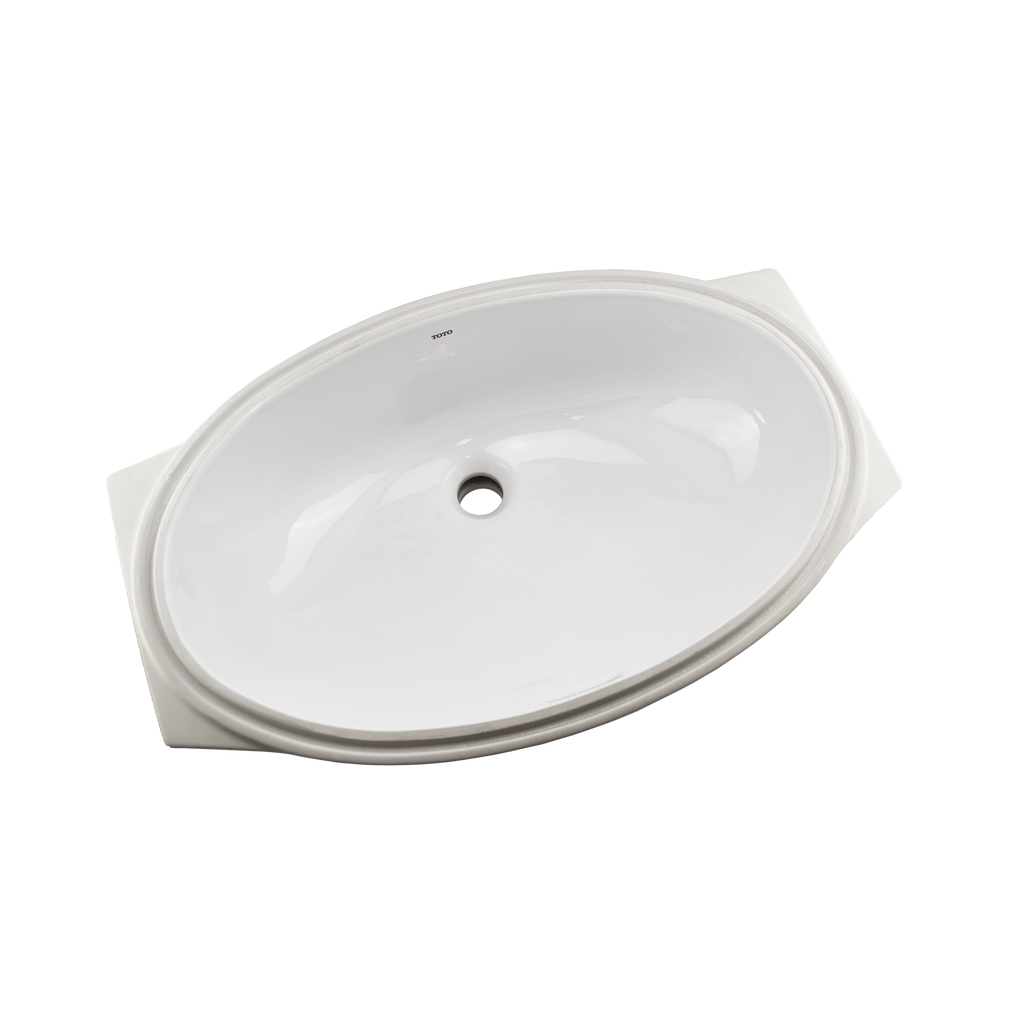 TOTO® 24" Oval Undermount Bathroom Sink with CEFIONTECT®, Cotton White - LT1506G#01