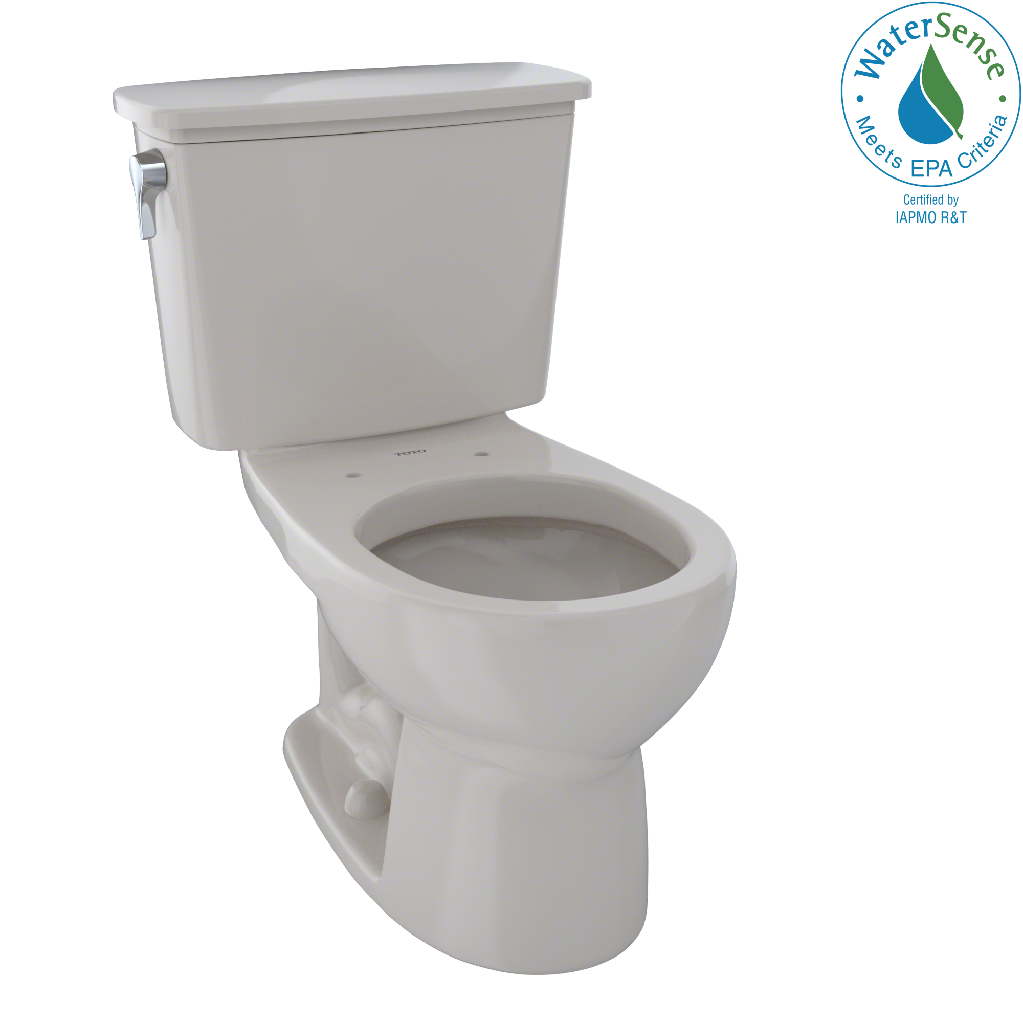 TOTO® Eco Drake® Transitional Two-Piece Round 1.28 GPF Toilet, Sedona Beige - CST743EN#12