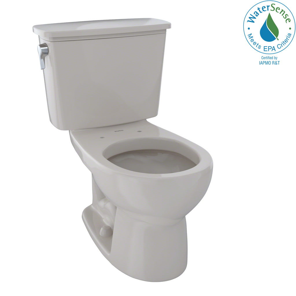 TOTO® Eco Drake® Transitional Two-Piece Round 1.28 GPF Toilet, Sedona Beige - CST743EN#12