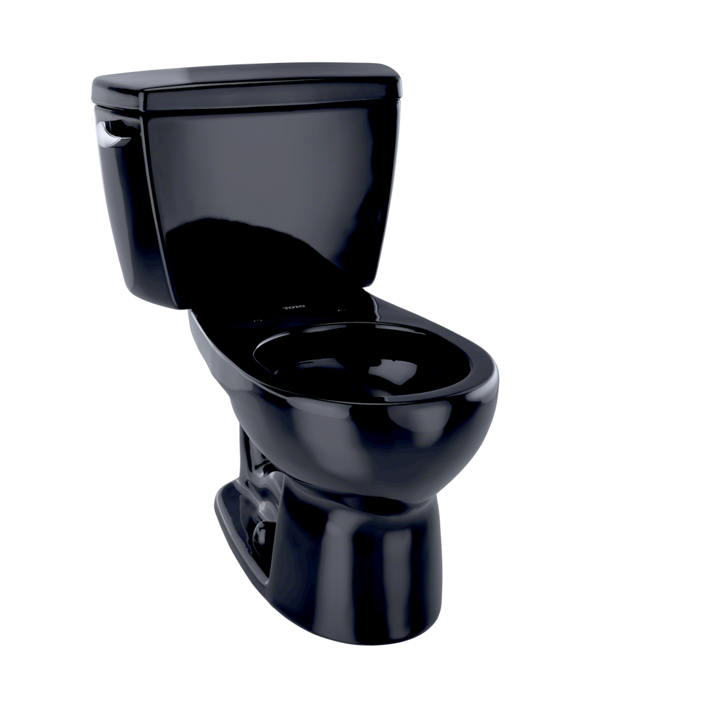 TOTO® Drake® Two-Piece Round 1.6 GPF Toilet with Insulated Tank, Ebony - CST743SD#51