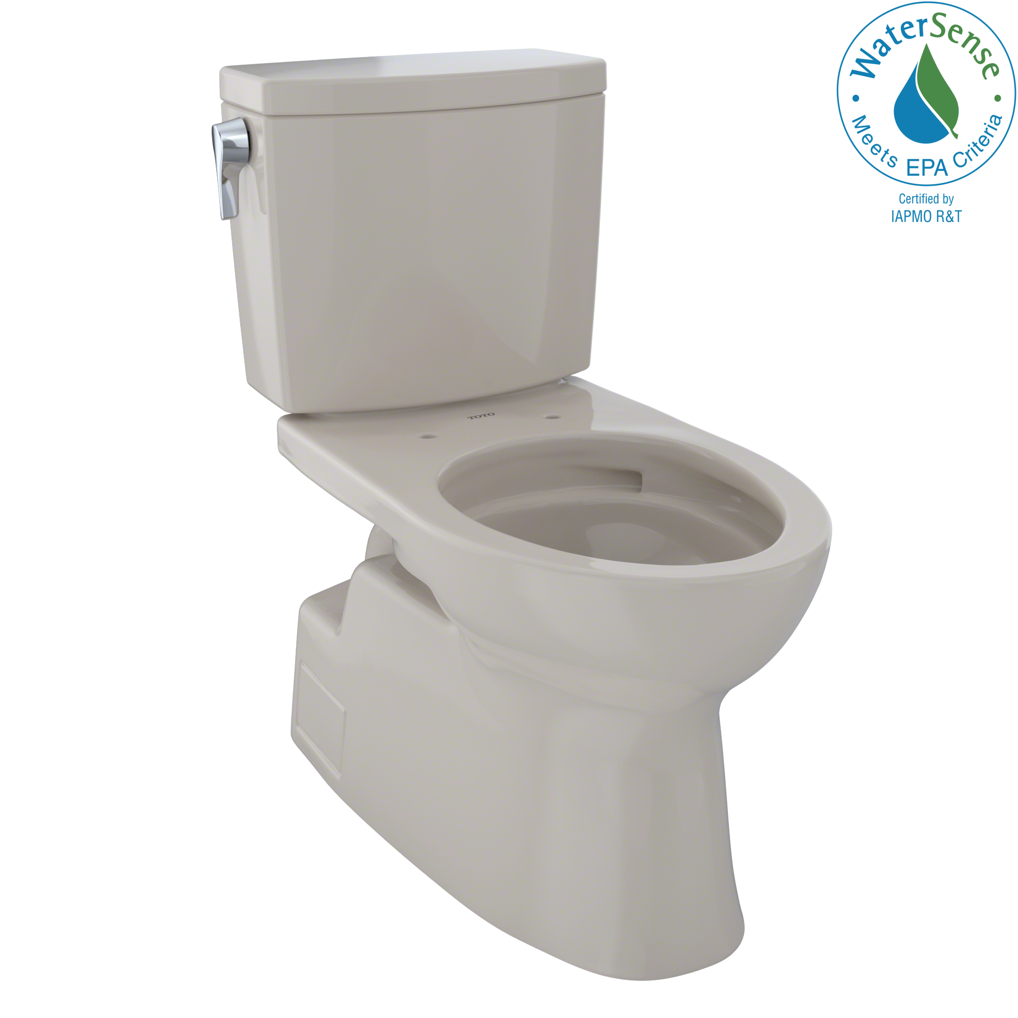 TOTO® Vespin® II 1G® Two-Piece Elongated 1.0 GPF Universal Height Skirted Design Toilet with CeFiONtect™, Bone - CST474CUFG#03