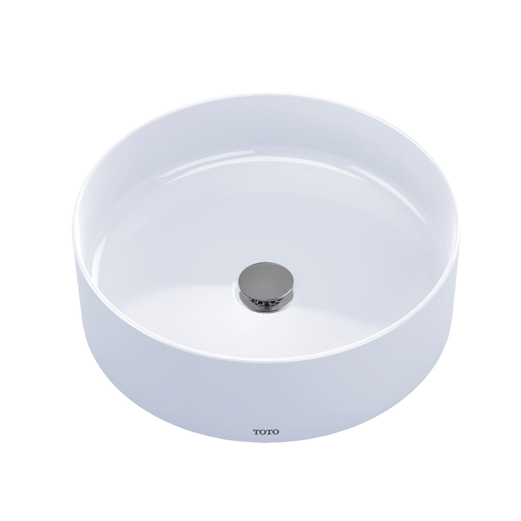 TOTO® Arvina™ 16-9/16" Round Vessel Bathroom Sink, Cotton White - LT573#01