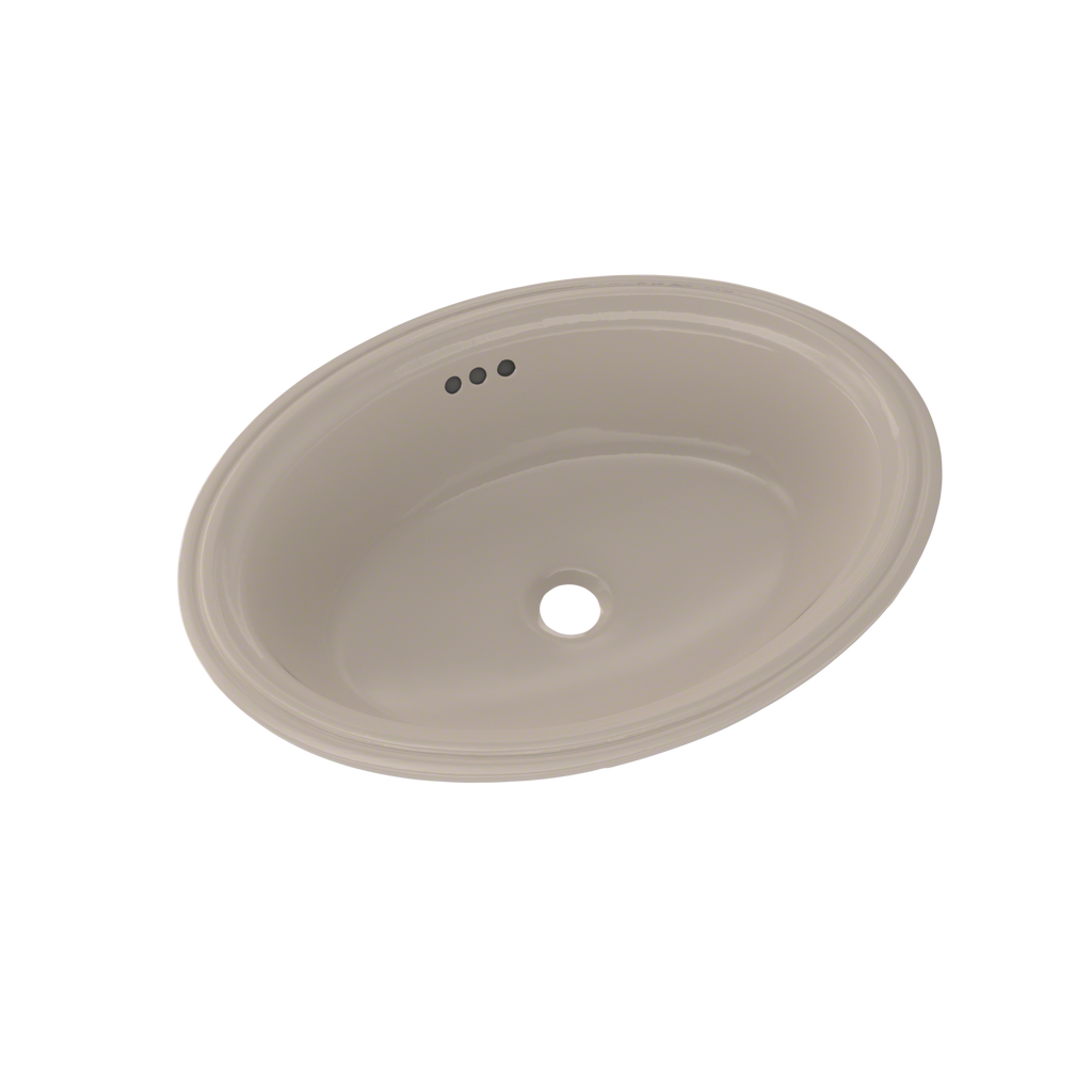 TOTO® Dartmouth® 18-3/4" x 13-3/4" Oval Undermount Bathroom Sink, Bone - LT641#03