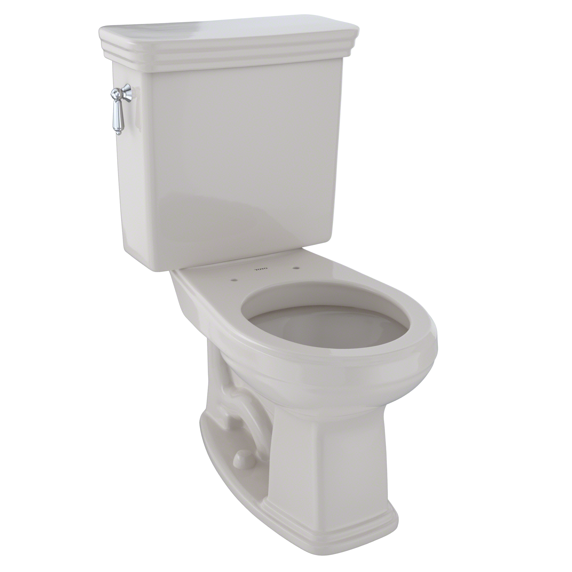 TOTO® Promenade® Two-Piece Round 1.6 GPF Universal Height Toilet, Sedona Beige - CST423SF#12