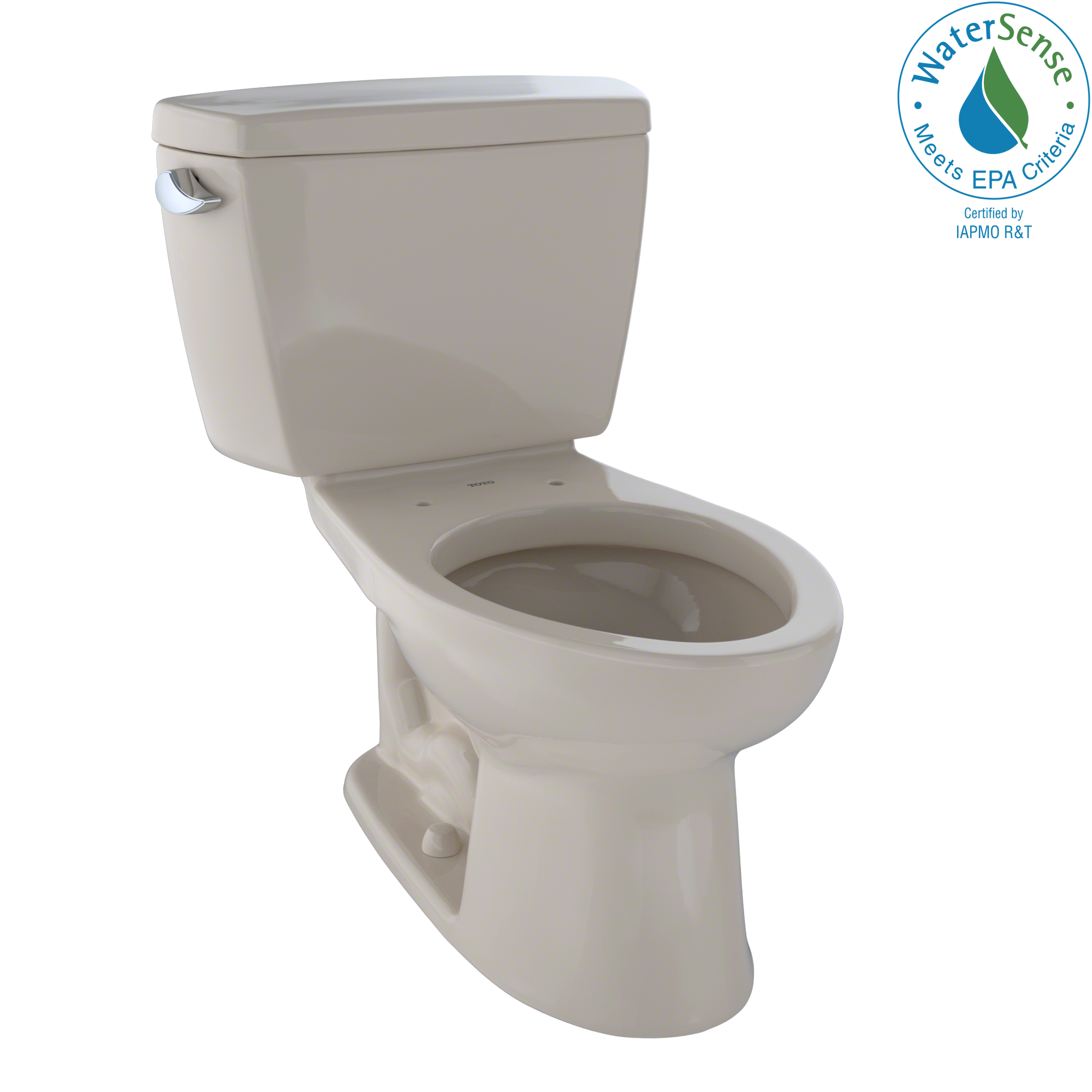 TOTO® Eco Drake® Two-Piece Elongated 1.28 GPF Toilet, Bone - CST744E#03