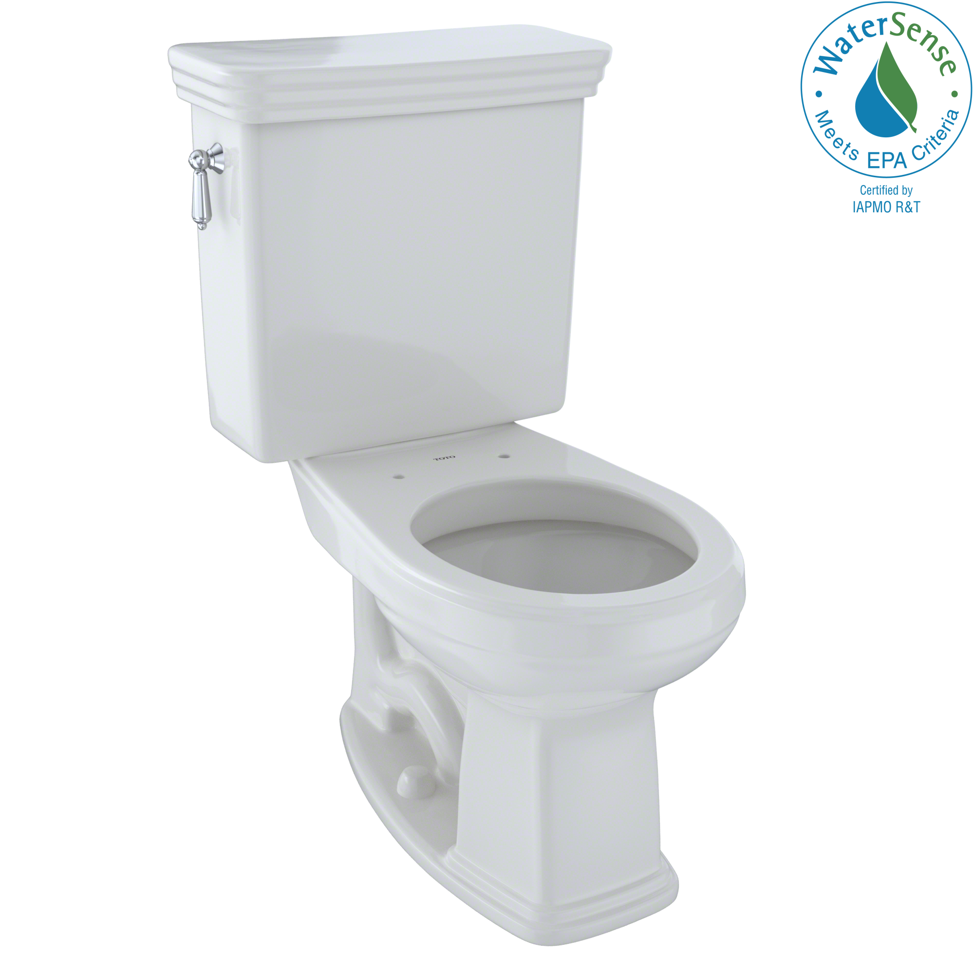 TOTO® Eco Promenade® Two-Piece Round 1.28 GPF Universal Height Toilet, Colonial White - CST423EF#11