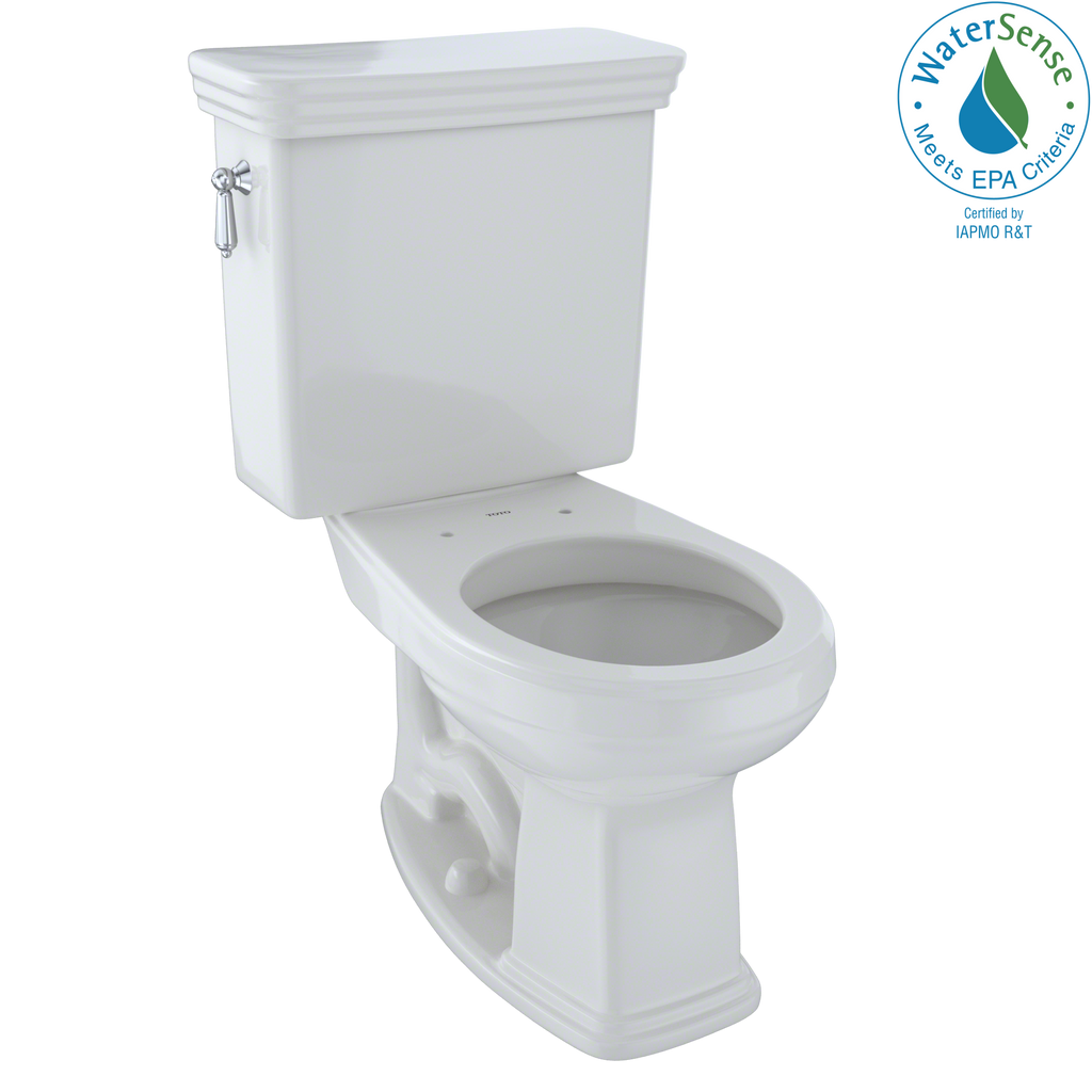 TOTO® Eco Promenade® Two-Piece Round 1.28 GPF Universal Height Toilet, Colonial White - CST423EF#11