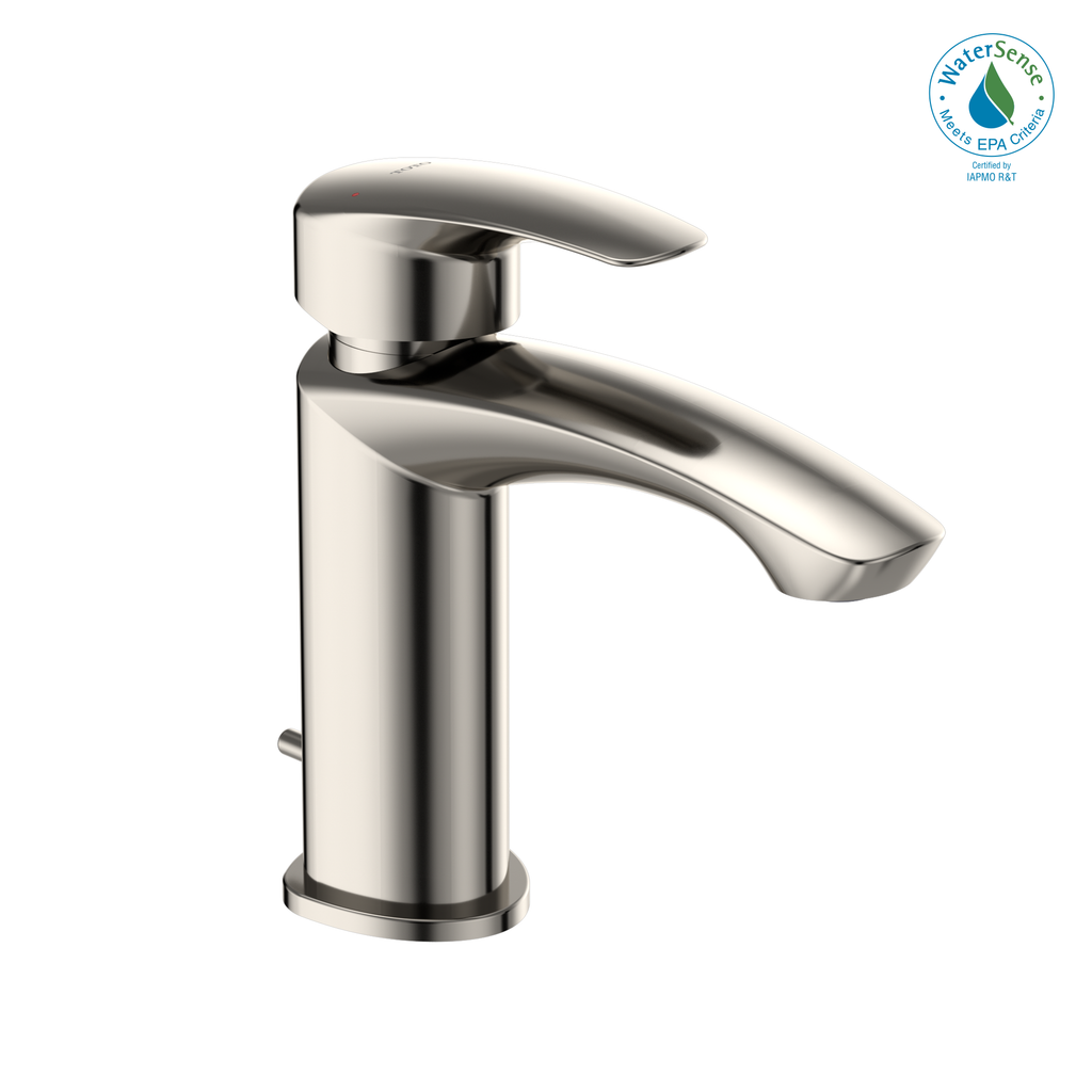 TOTO® GM 1.2 GPM Single Handle Bathroom Sink Faucet with COMFORT GLIDE Technology, Polished Nickel - TLG09301U#PN