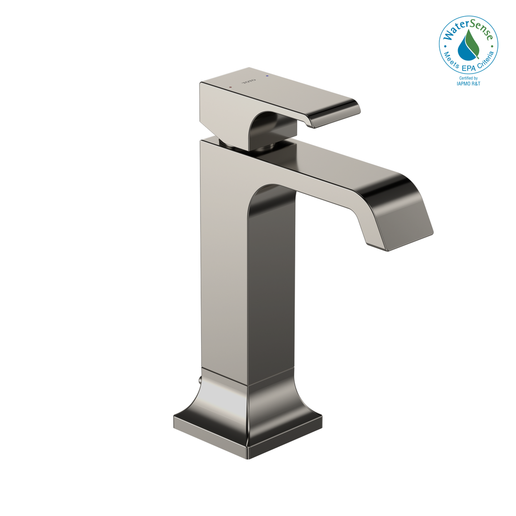 TOTO® GC 1.2 GPM Single Handle Semi-Vessel Bathroom Sink Faucet with COMFORT GLIDE Technology, Polished Nickel - TLG08303U#PN