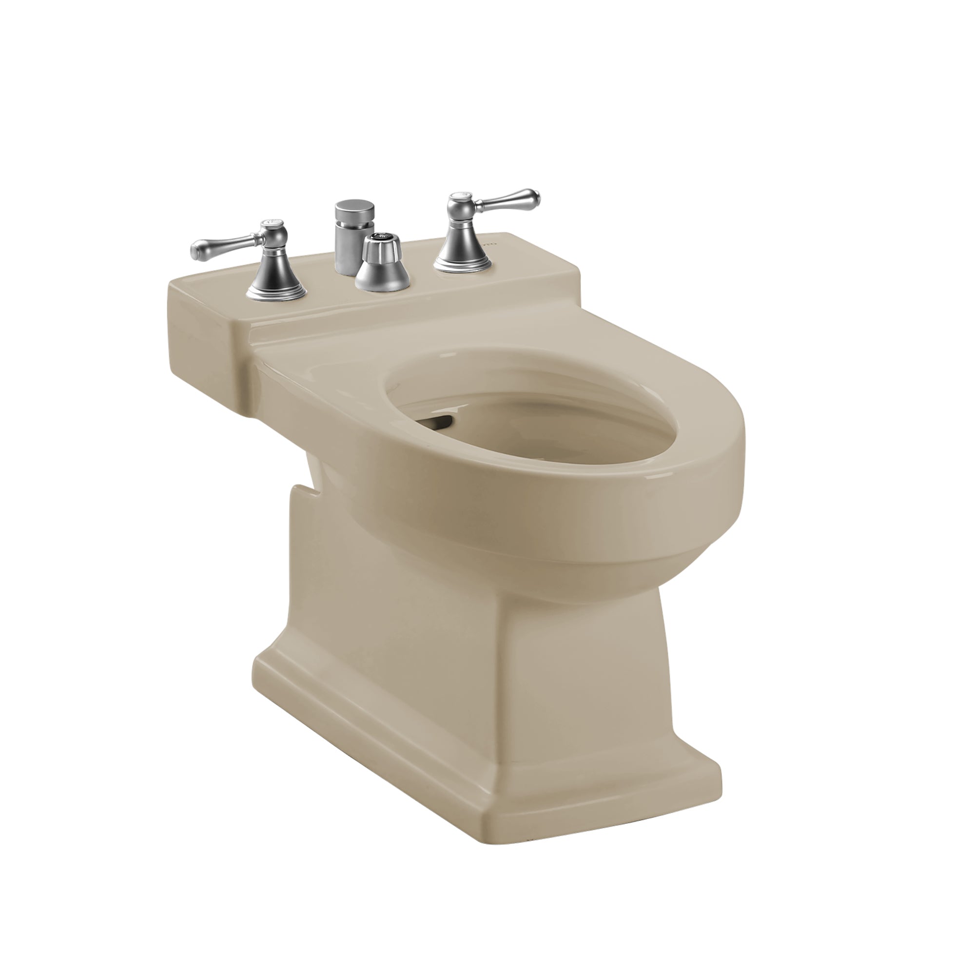 TOTO® Lloyd® Deck Mount Vertical Spray Flushing Rim Bidet, Bone - BT930B#03