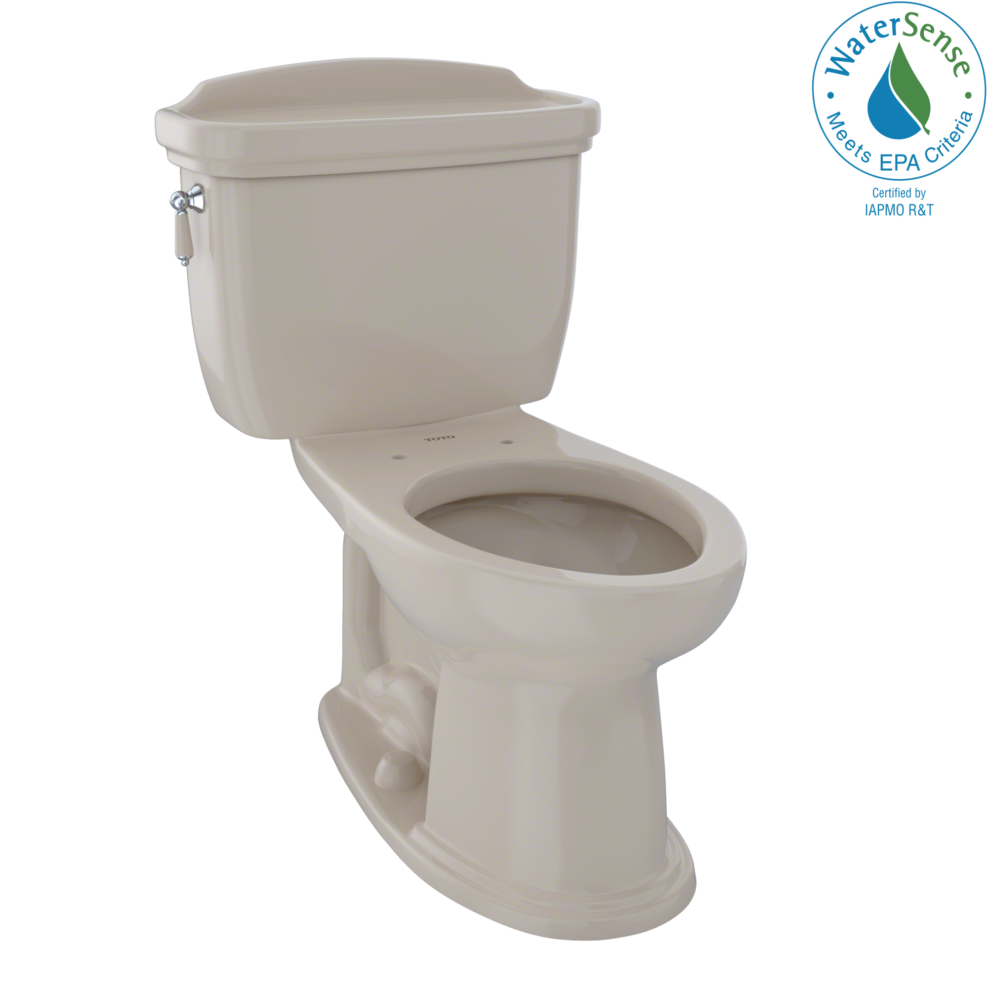 TOTO® Eco Dartmouth® Two-Piece Elongated 1.28 GPF Universal Height Toilet, Bone - CST754EF#03