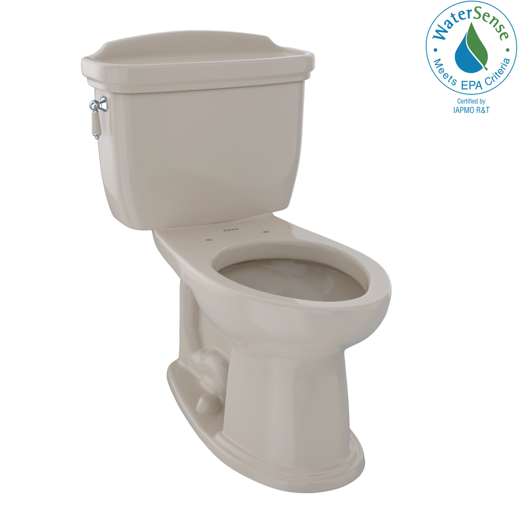 TOTO® Eco Dartmouth® Two-Piece Elongated 1.28 GPF Universal Height Toilet, Bone - CST754EF#03