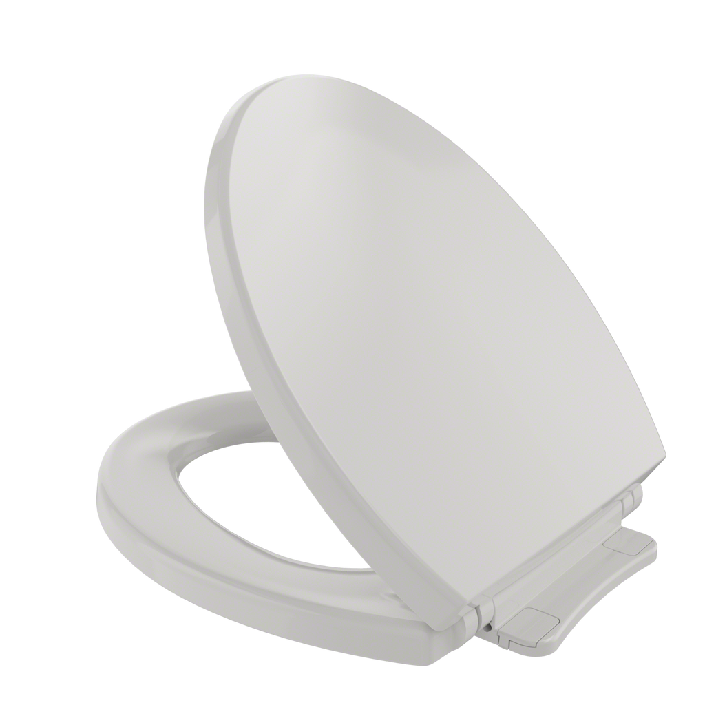 TOTO® SoftClose® Non Slamming, Slow Close Round Toilet Seat and Lid, Colonial White - SS113#11