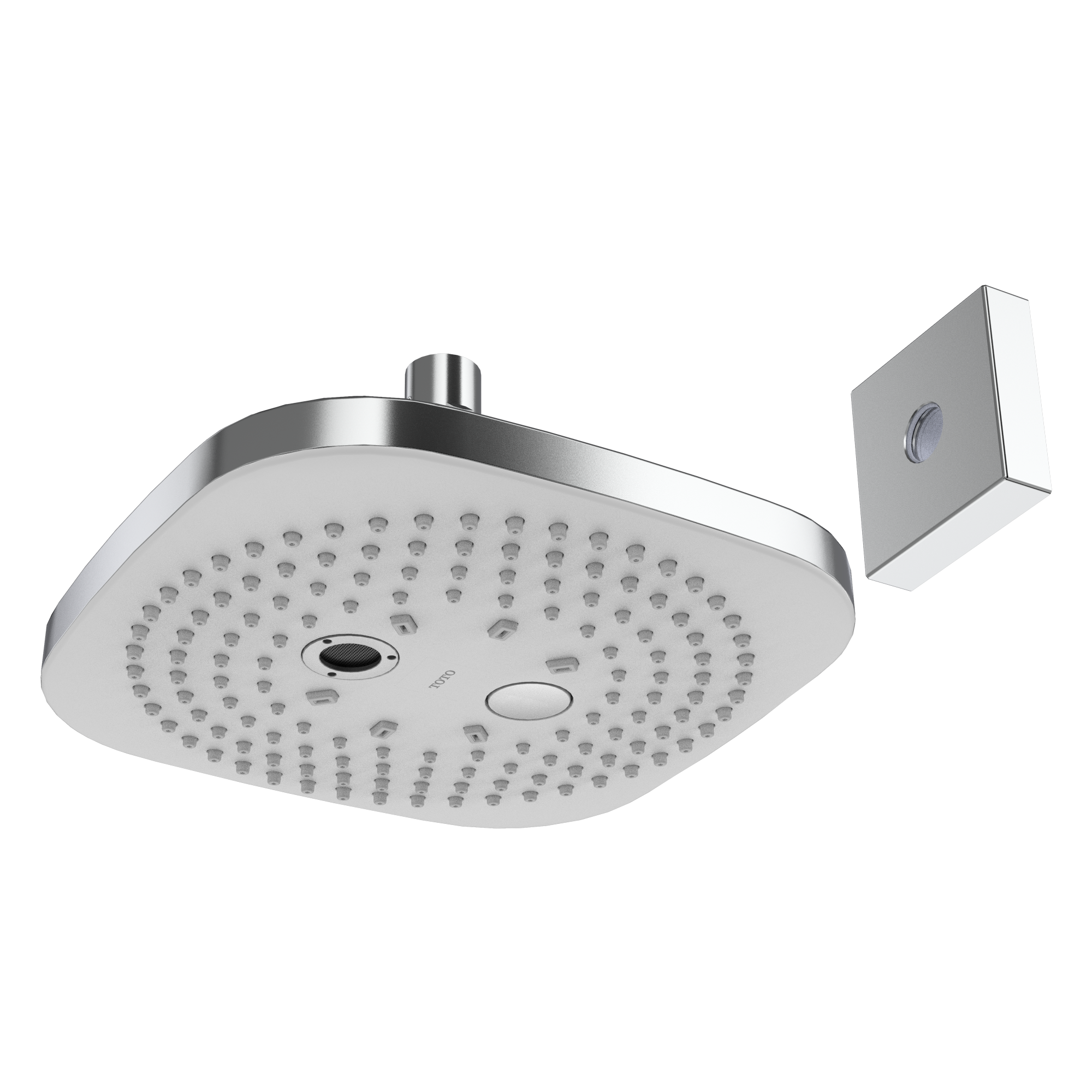 TOTO® G Series Square Two Spray Modes 8.5 inch 2.5 GPM Showerhead with COMFORT WAVE™ and WARM SPA™, Polished Chrome - TBW02004U1#CP