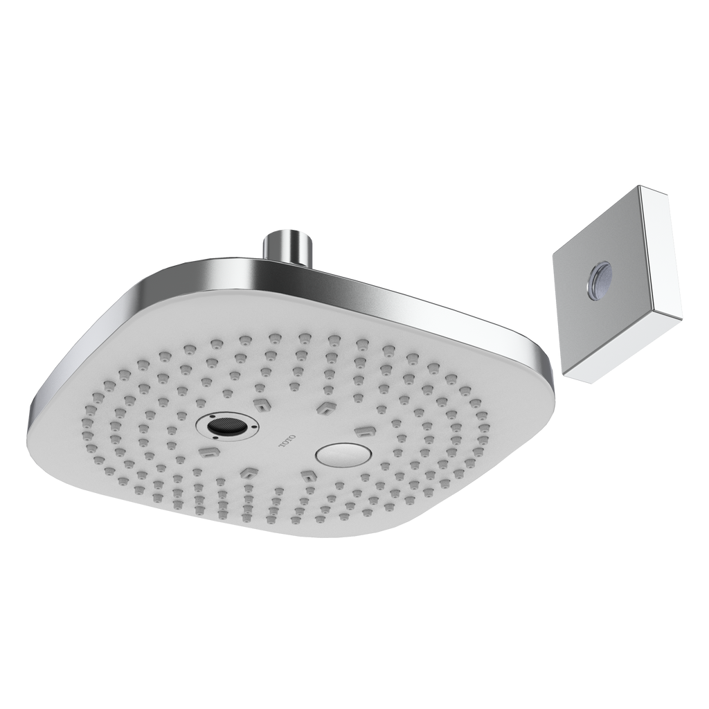 TOTO® G Series Square Two Spray Modes 8.5 inch 2.5 GPM Showerhead with COMFORT WAVE™ and WARM SPA™, Polished Chrome - TBW02004U1#CP