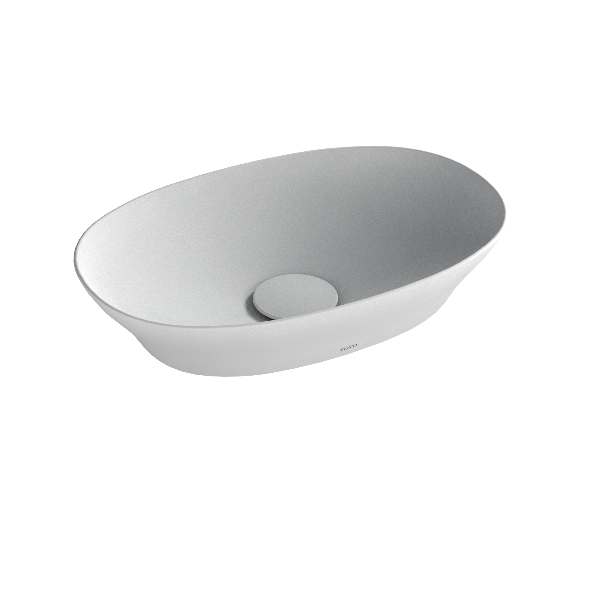 TOTO® Kiwami® Oval 16 Inch Vessel Bathroom Sink with CEFIONTECT®, CLEAN MATTE - LT473MT#CMW