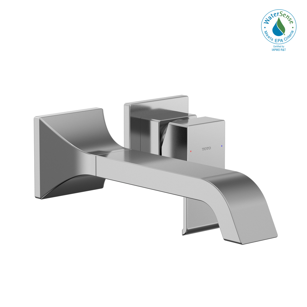 TOTO® GC 1.2 GPM Wall-Mount Single-Handle Long Bathroom Faucet with COMFORT GLIDE Technology, Polished Chrome - TLG08308U#CP