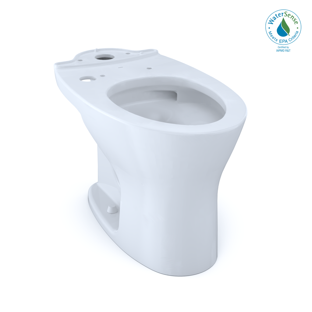 TOTO® Drake® Dual Flush Elongated Universal Height Toilet Bowl for 10 Inch Rough-In with CEFIONTECT®, WASHLET+ Ready, Cotton White - CT746CUFGT40.10#01