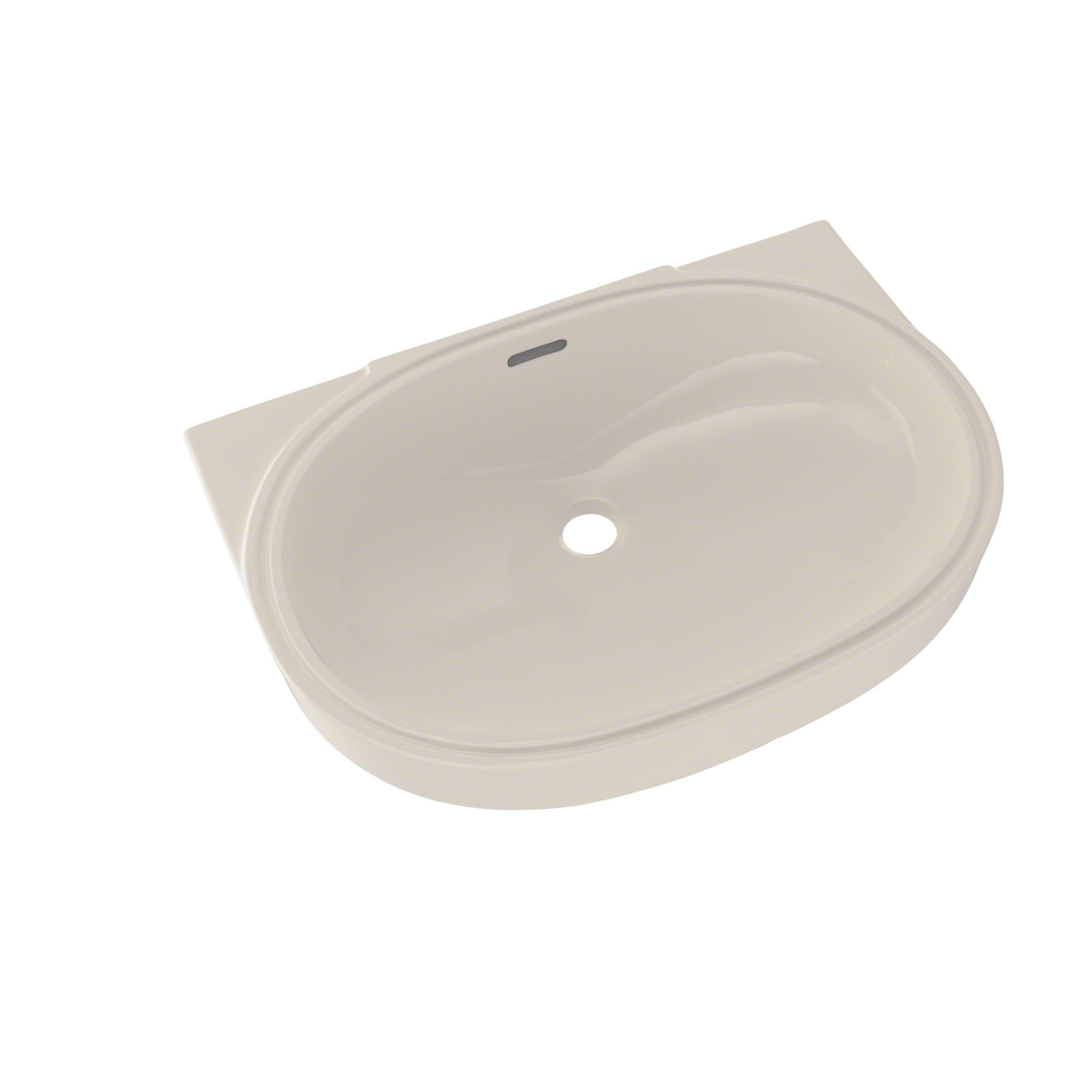 TOTO® Oval 19-11/16" x 13-3/4" Undermount Bathroom Sink with CeFiONtect™, Sedona Beige - LT546G#12