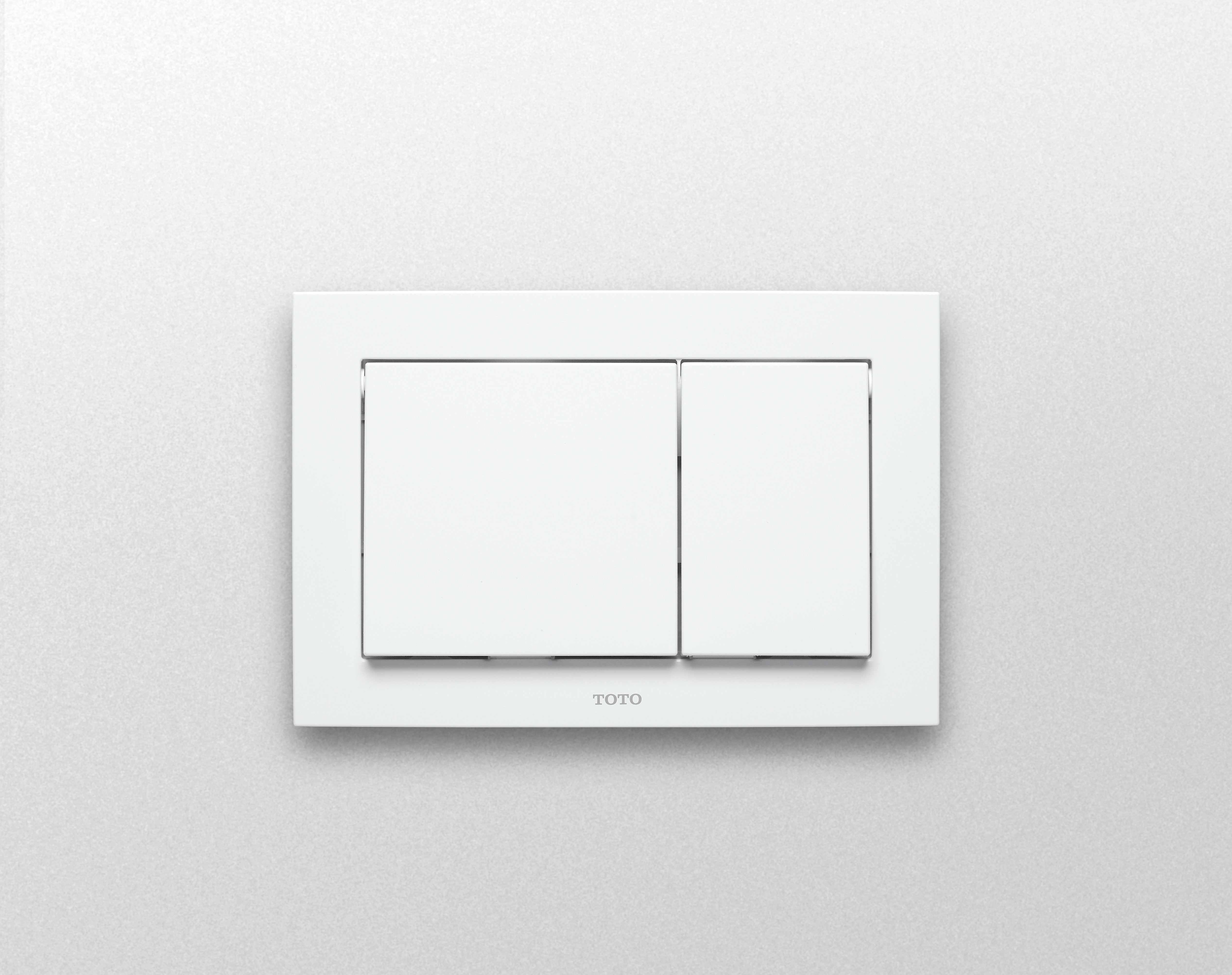 TOTO®PUSH PLATE - RECTANGLE WHITE PLASTIC FOR IN WALL TANK SYSTEM-YT800#WH