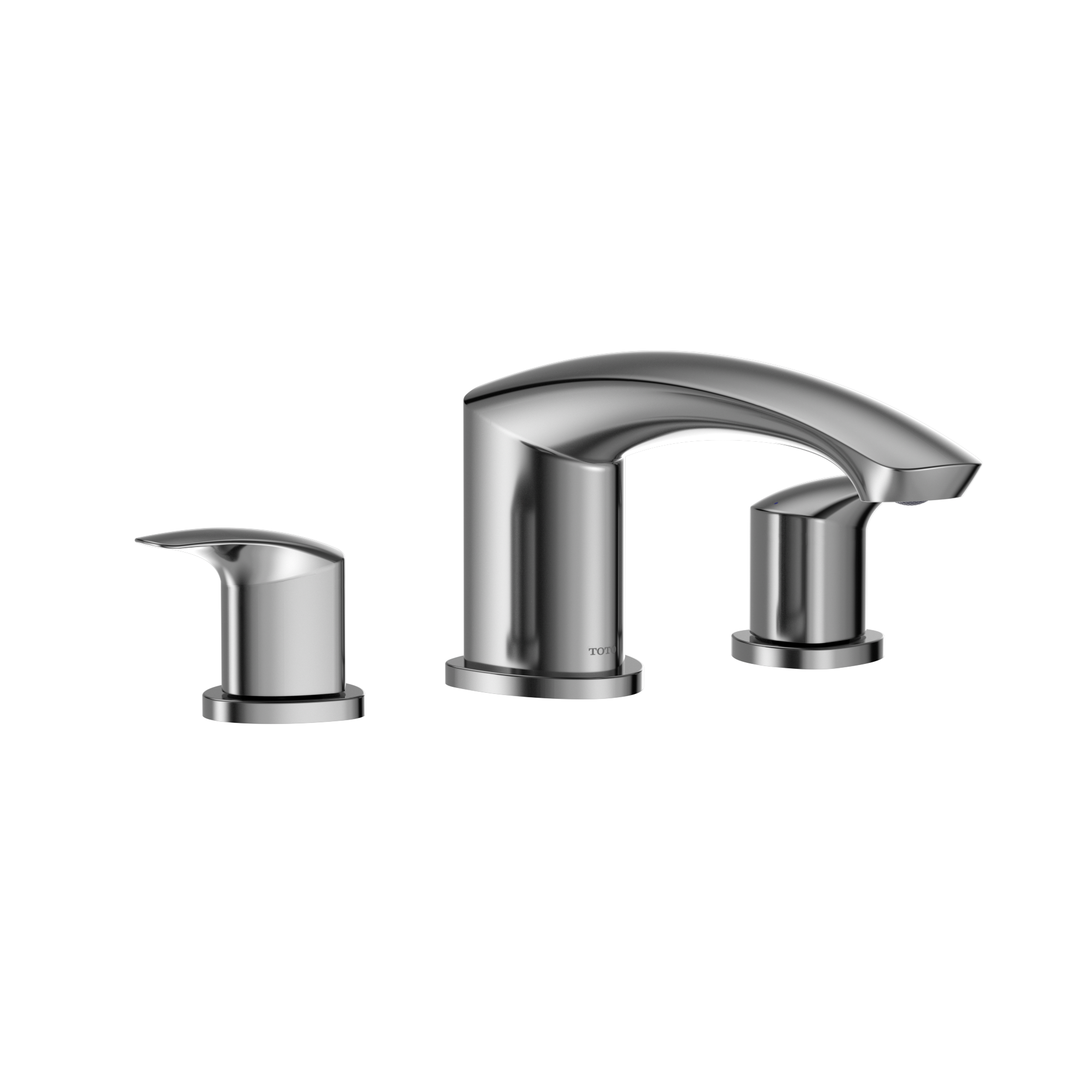 TOTO® GM Two-Handle Deck-Mount Roman Tub Filler Trim, Polished Chrome - TBG09201U#CP