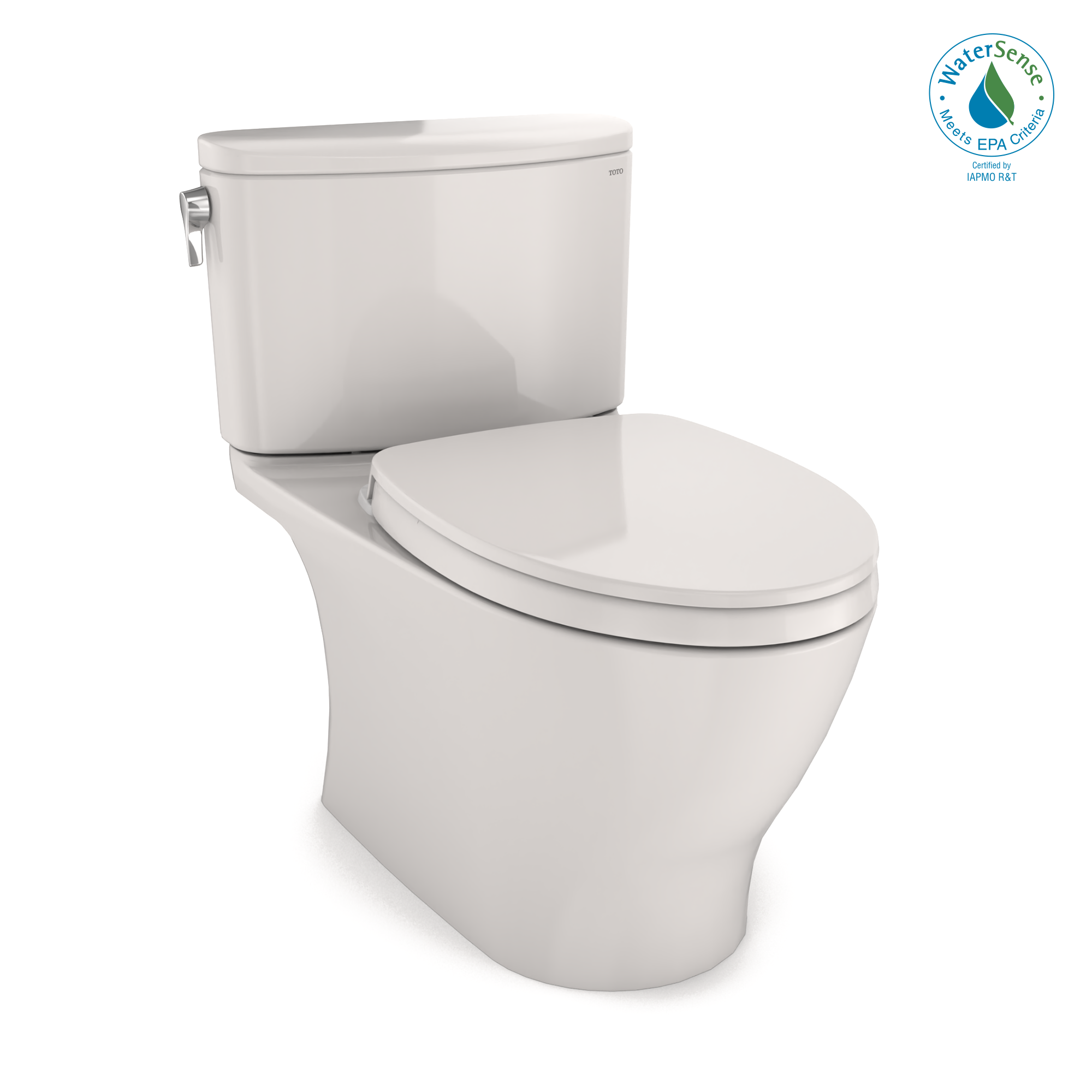 TOTO® Nexus® 1G® Two-Piece Elongated 1.0 GPF Universal Height Toilet with CEFIONTECT® and SS124 SoftClose Seat, WASHLET®+ Ready, Colonial White - MS442124CUFG#11