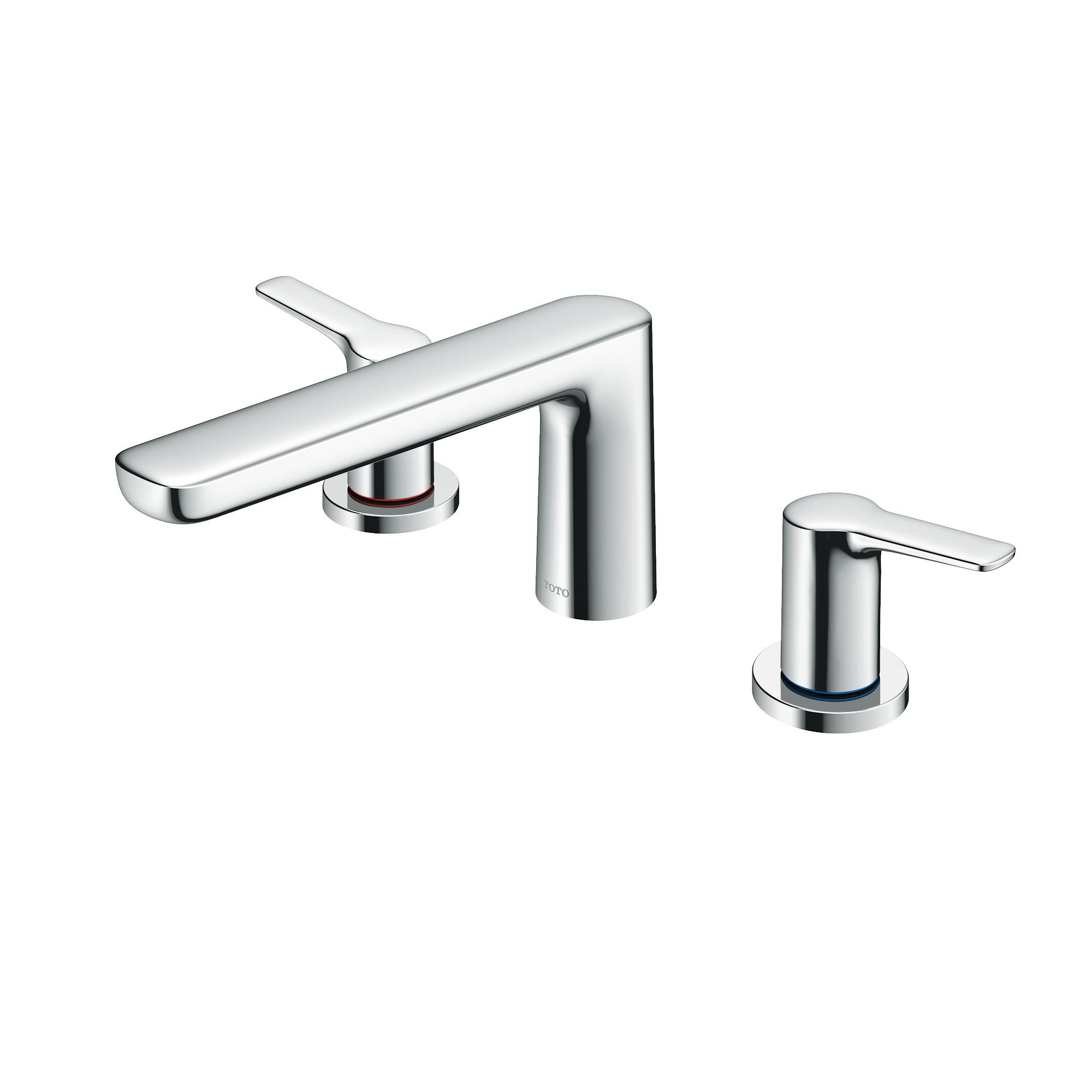 TOTO® GS Two-Handle Deck-Mount Roman Tub Filler Trim, Polished Chrome - TBG03201U#CP