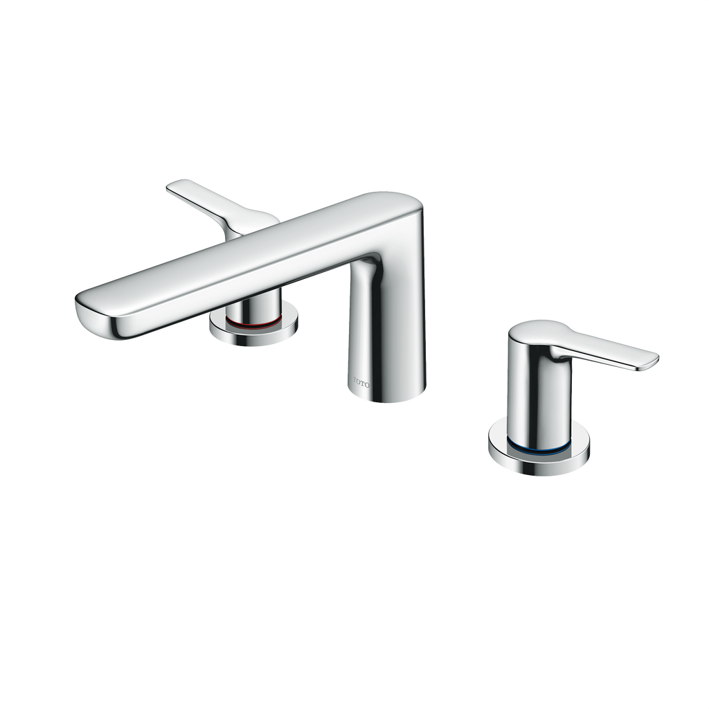 TOTO® GS Two-Handle Deck-Mount Roman Tub Filler Trim, Polished Chrome - TBG03201U#CP