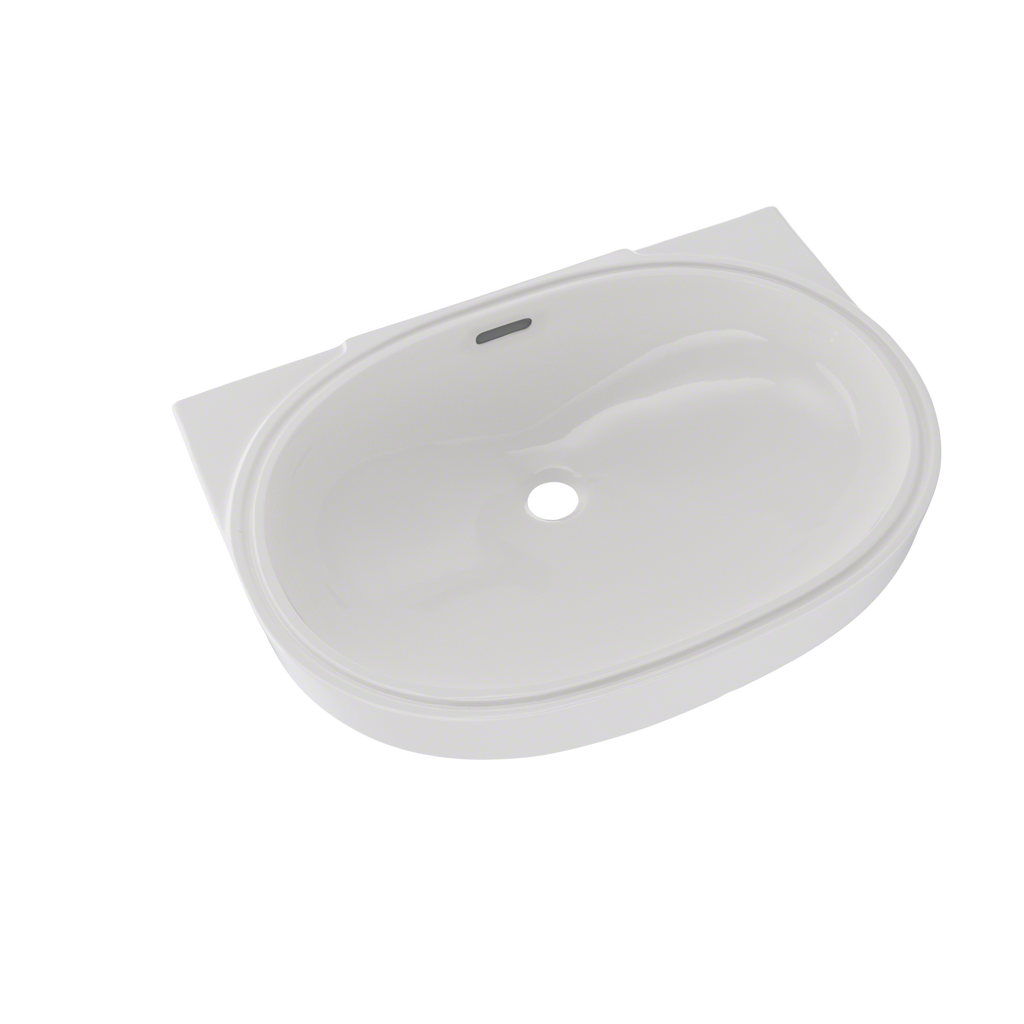 TOTO® Oval 19-11/16" x 13-3/4" Undermount Bathroom Sink with CeFiONtect™, Colonial White - LT546G#11