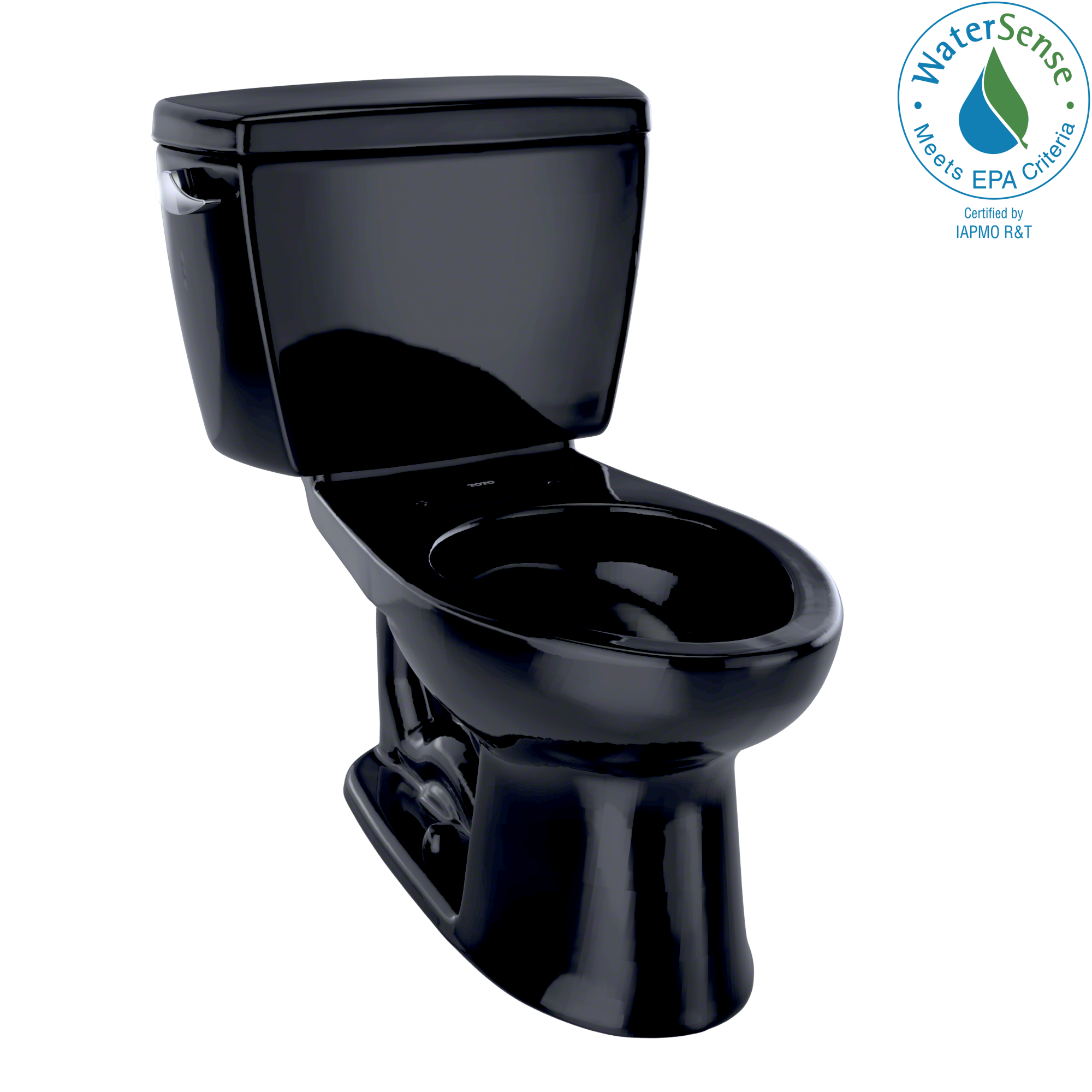 TOTO® Eco Drake® Two-Piece Elongated 1.28 GPF ADA Compliant Toilet, Ebony - CST744EL#51