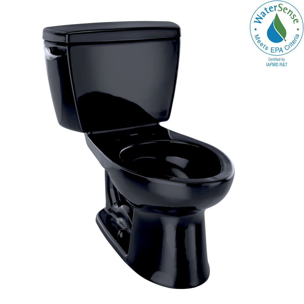 TOTO® Eco Drake® Two-Piece Elongated 1.28 GPF ADA Compliant Toilet, Ebony - CST744EL#51