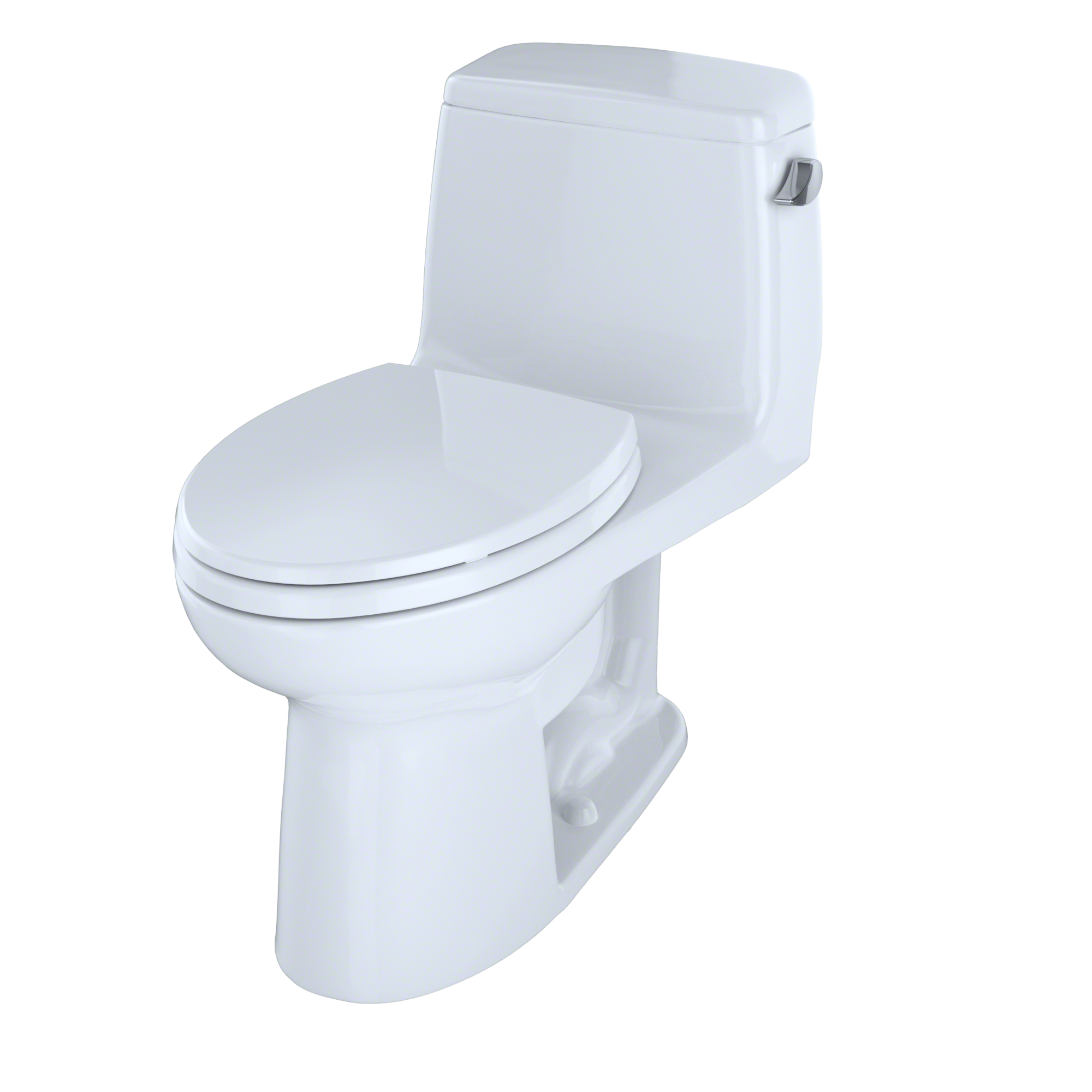 TOTO® UltraMax® One-Piece Elongated 1.6 GPF ADA Compliant Toilet with Right-Hand Trip Lever, Cotton White - MS854114SLR#01