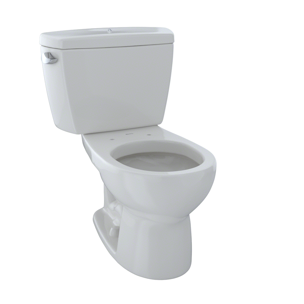 TOTO® Drake® Two-Piece Round 1.6 GPF Toilet with Insulated Tank and Bolt Down Tank Lid, Colonial White - CST743SDB#11