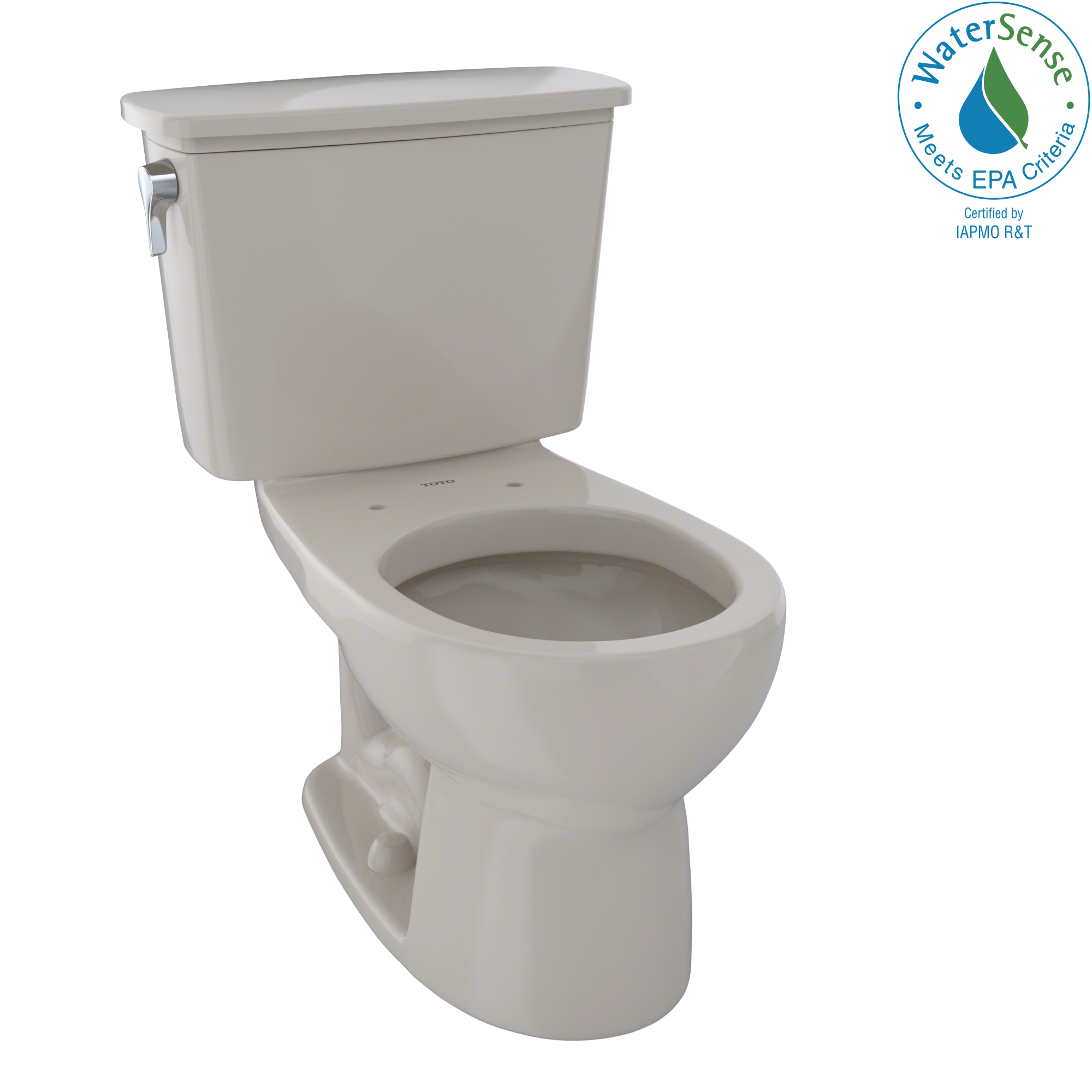 TOTO® Eco Drake® Transitional Two-Piece Round 1.28 GPF Toilet, Bone - CST743EN#03