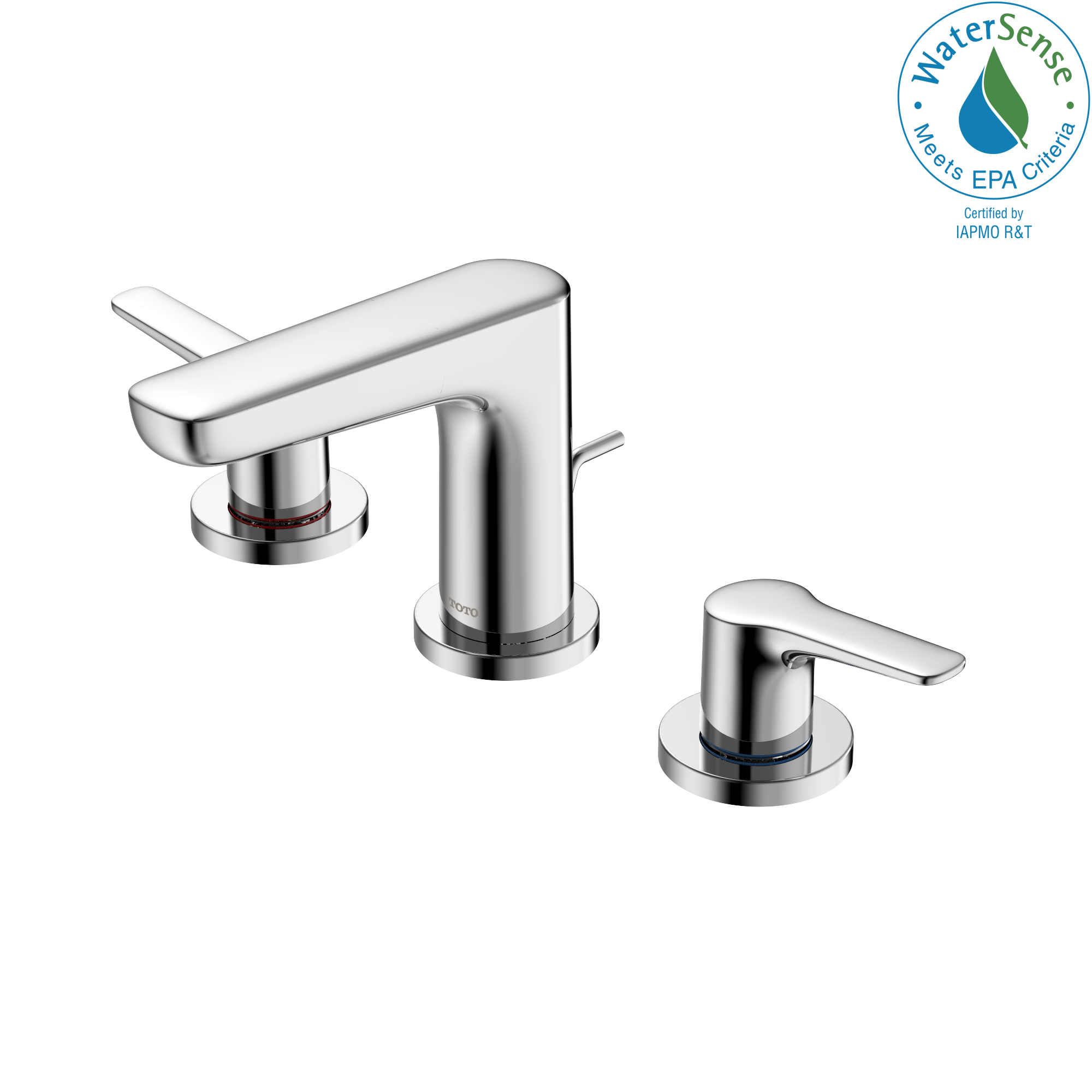 TOTO® GS 1.2 GPM Two Handle Widespread Bathroom Sink Faucet, Polished Chrome - TLG03201U#CP