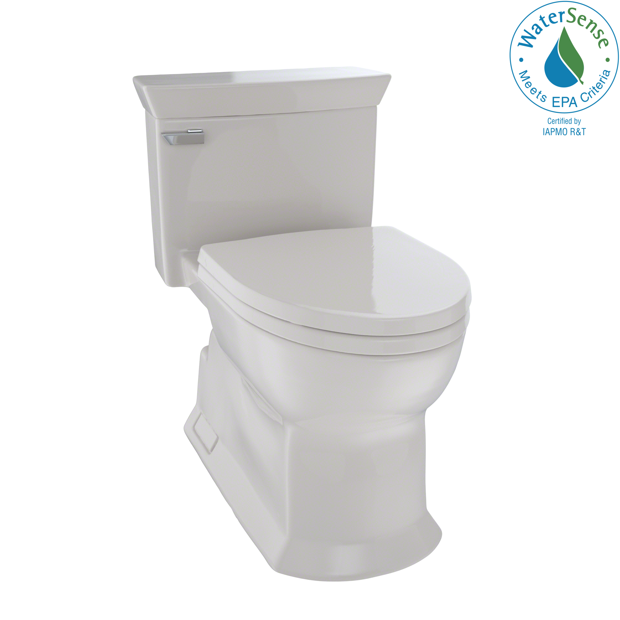 TOTO® Eco Soirée® One Piece Elongated 1.28 GPF Universal Height Skirted Toilet with CeFiONtect™, Sedona Beige - MS964214CEFG#12