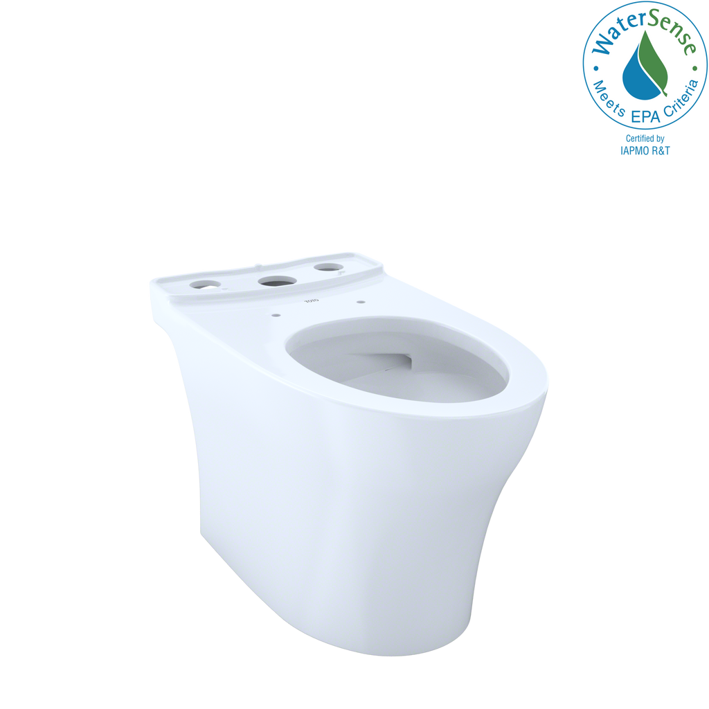 TOTO® Aquia® IV Elongated Universal Height Skirted Toilet Bowl with CEFIONTECT®, Cotton White - CT446CUG#01