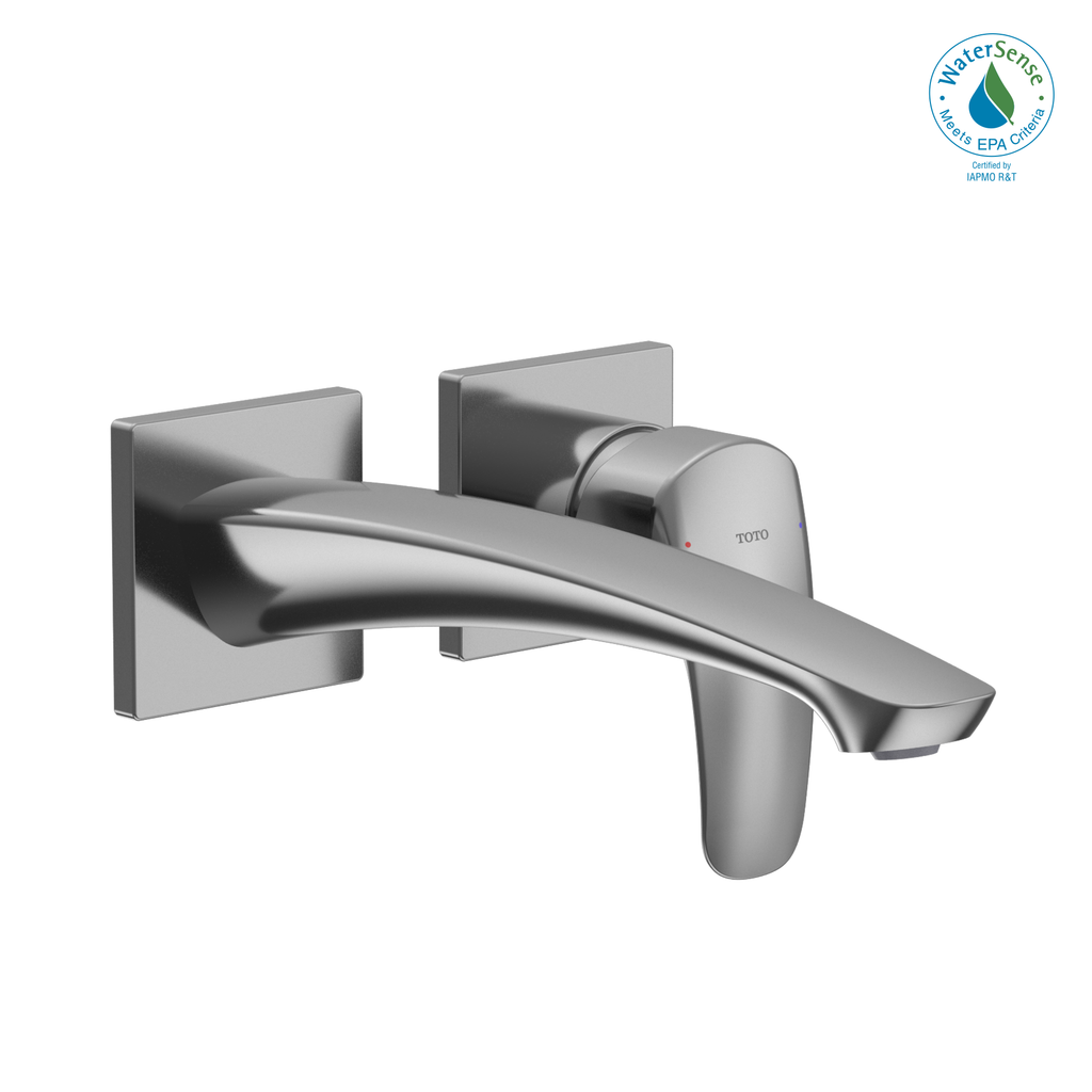 TOTO® GM 1.2 GPM Wall-Mount Single-Handle Long Bathroom Faucet with COMFORT GLIDE Technology, Polished Chrome - TLG09308U#CP