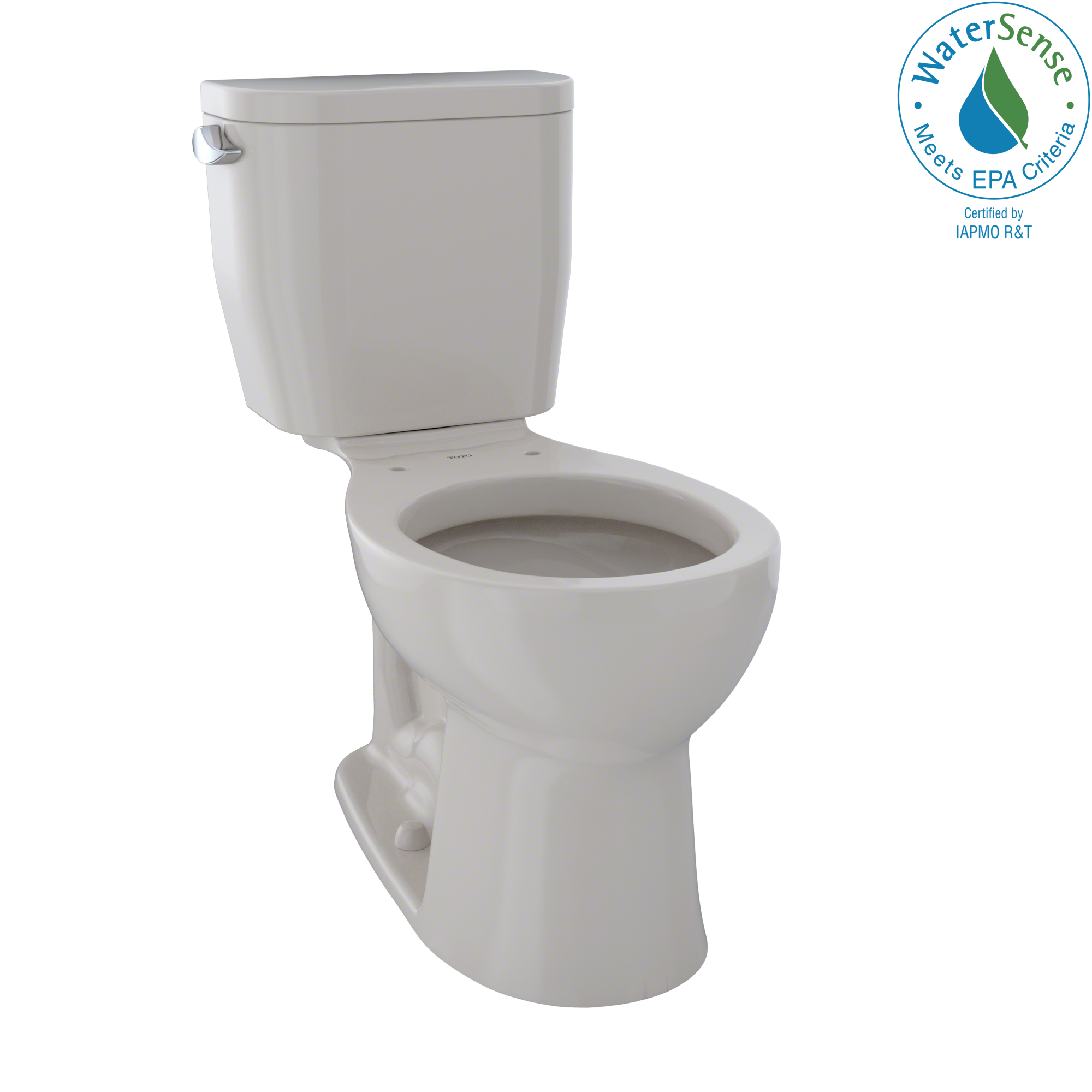 TOTO® Entrada™ Two-Piece Round 1.28 GPF Universal Height Toilet, Sedona Beige - CST243EF#12