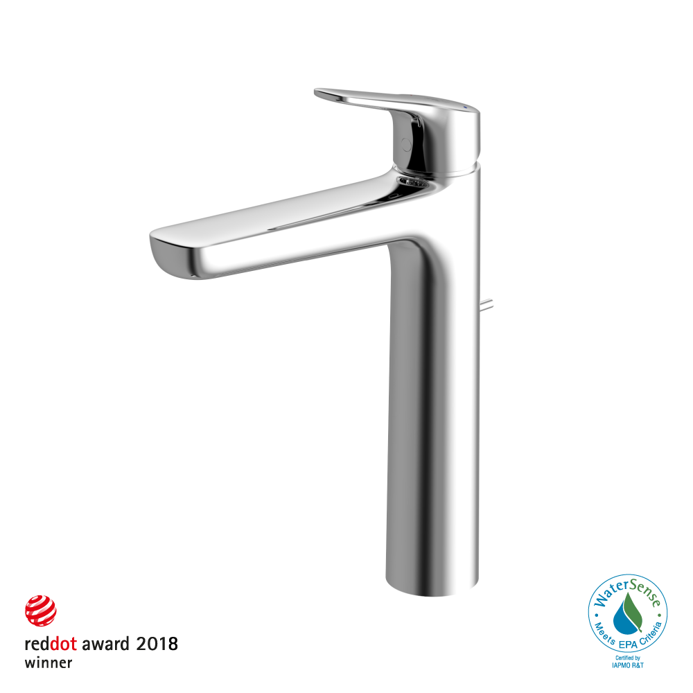 TOTO® GS 1.2 GPM Single Handle Vessel Bathroom Sink Faucet with COMFORT GLIDE™ Technology, Polished Chrome - TLG3305U#CP