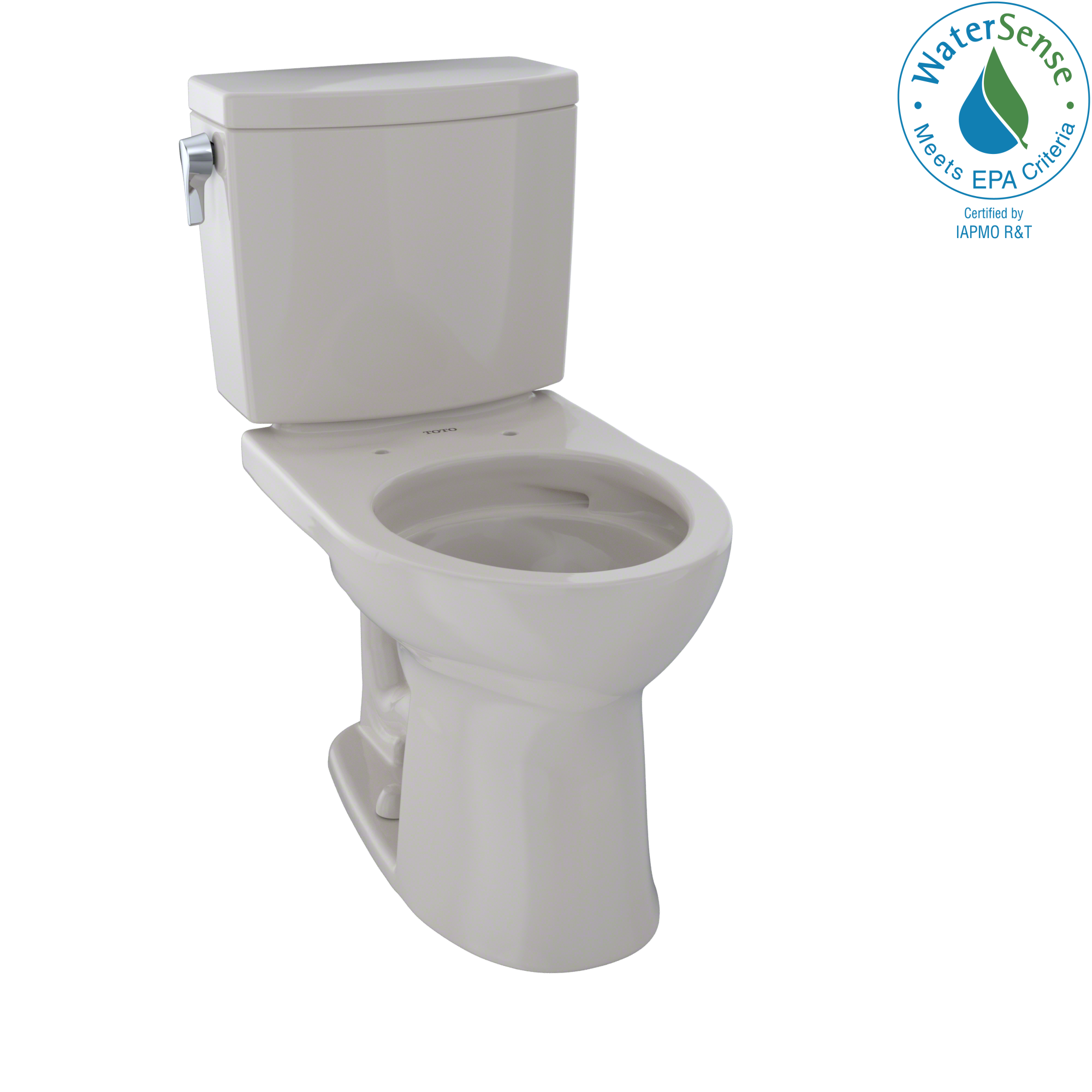 TOTO® Drake® II 1G® Two-Piece Round 1.0 GPF Universal Height Toilet with CeFiONtect™, Sedona Beige - CST453CUFG#12