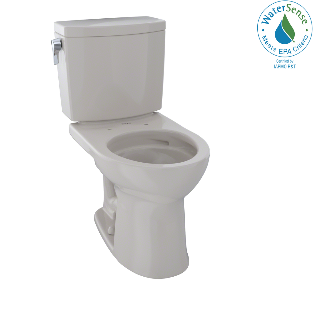 TOTO® Drake® II 1G® Two-Piece Round 1.0 GPF Universal Height Toilet with CeFiONtect™, Sedona Beige - CST453CUFG#12