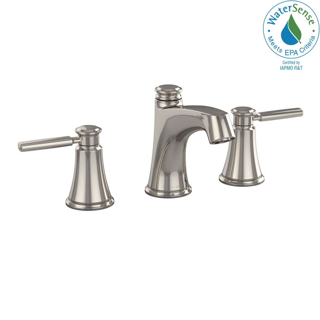 TOTO® Keane™ Two Handle Widespread 1.2 GPM Bathroom Sink Faucet, Polished Nickel - TTL211DD12#PN