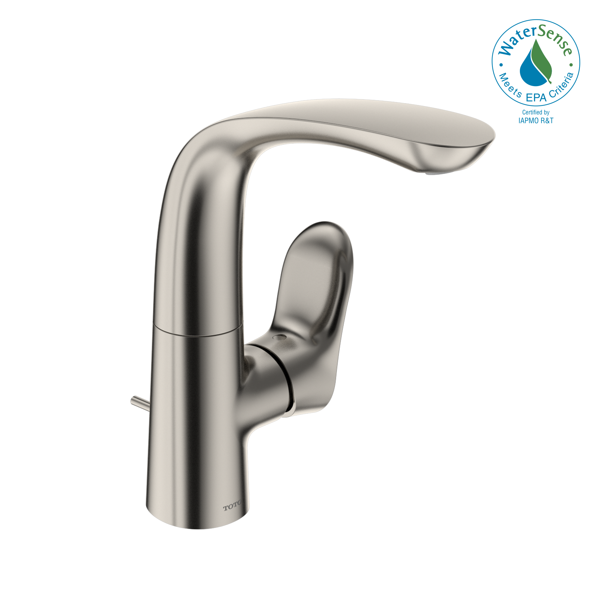 TOTO® GO 1.2 GPM Single Side-Handle Bathroom Sink Faucet with COMFORT GLIDE™ Technology, Polished Nickel - TLG01309U#PN